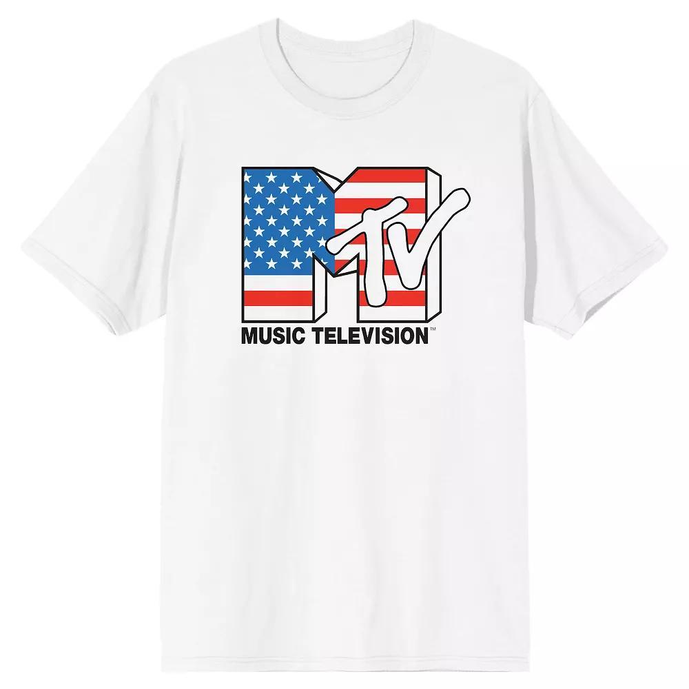 Mens MTV American Flag Tee Product Image