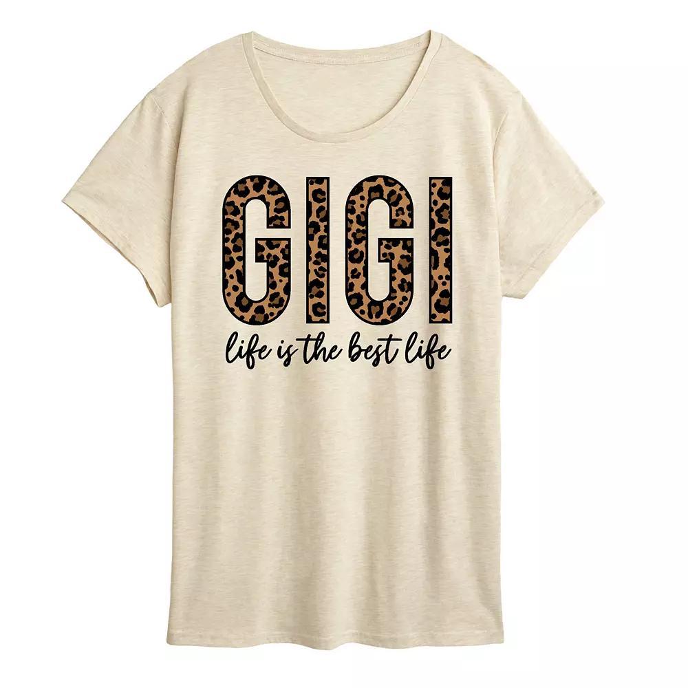 Womens Gigi Life Is The Best Life Graphic Tee Product Image