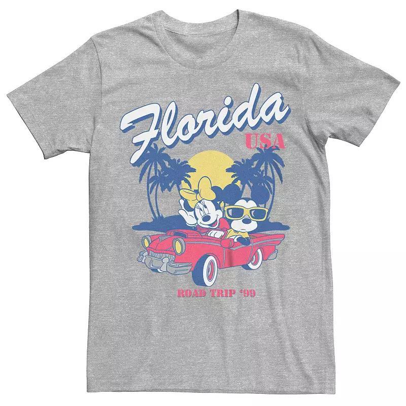 Men's Disney's Mickey and Minnie Road Trip Tee, Size: Small, Athletic Grey Product Image