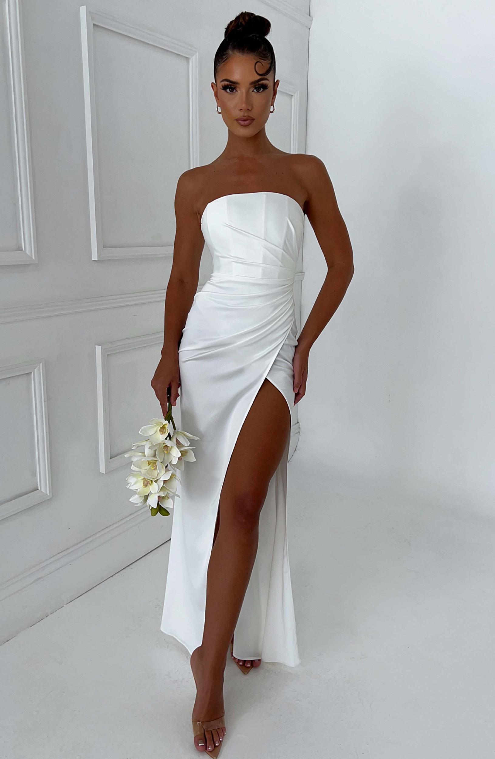 Safiya Maxi Dress - Ivory Product Image
