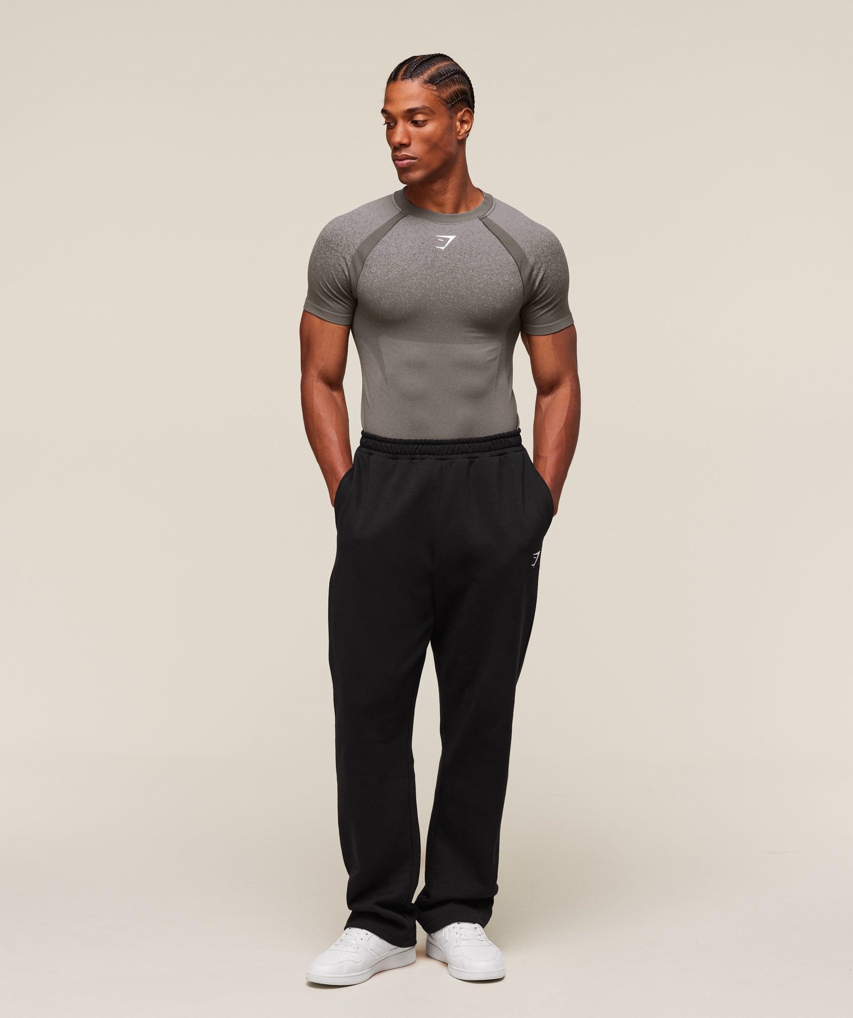 Gymshark Shadow Seamless T Shirt - Meteor Grey Male Product Image