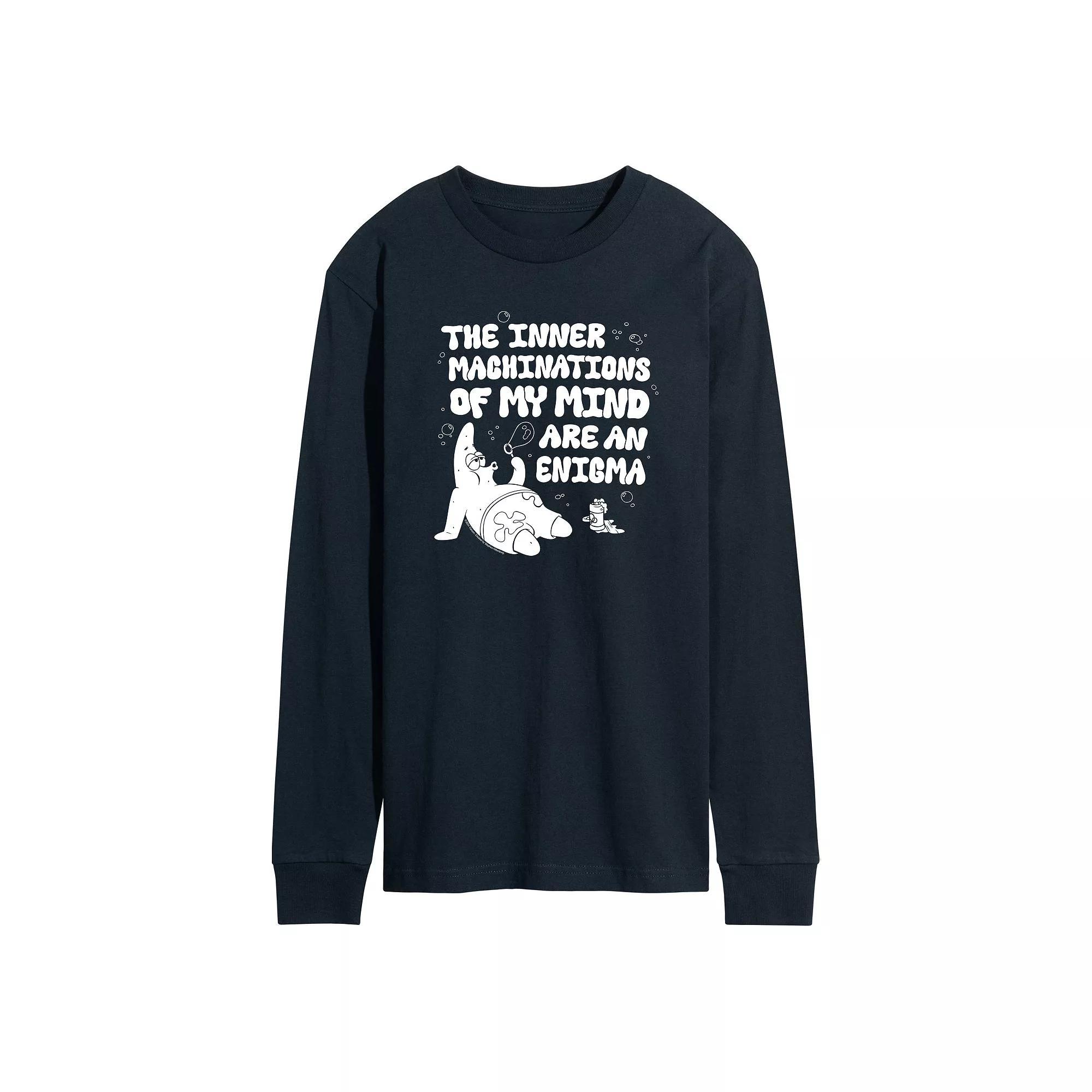 Mens SpongeBob SquarePants Patrick Long Sleeve Graphic Tee Product Image