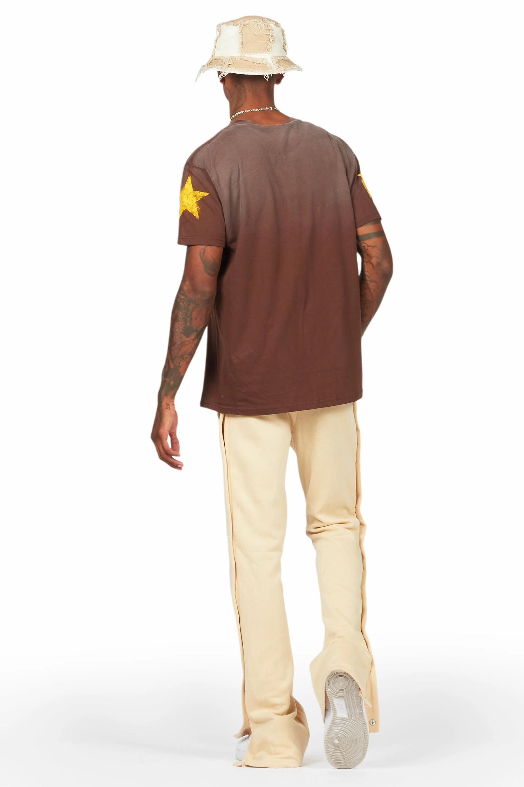 Ivo Beige Patchwork Bucket Hat Male Product Image