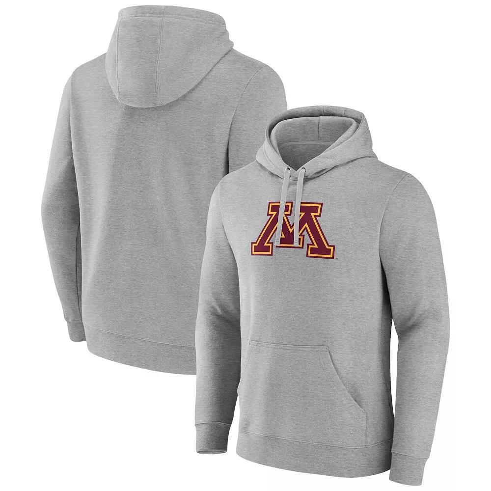 Men's Fanatics  Gray Minnesota Golden Gophers Primary Logo Pullover Hoodie, Size: Small, Grey Product Image