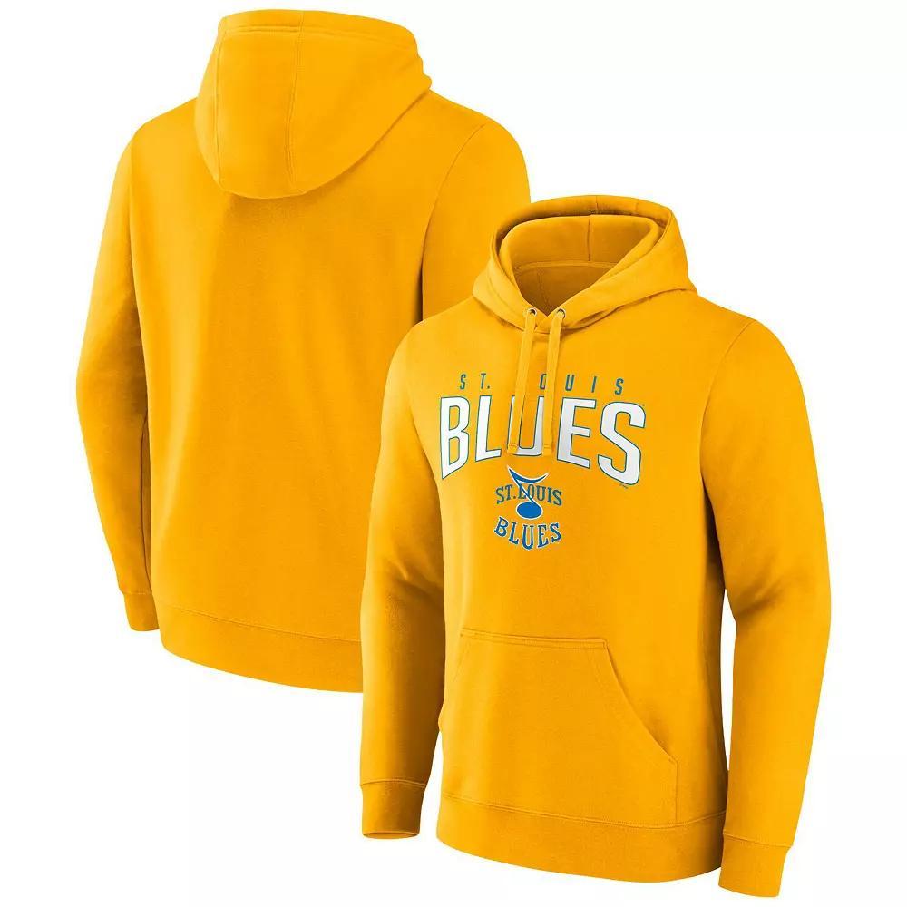 Men's Fanatics Branded Gold St. Louis Blues Special Edition 2.0 Wordmark Pullover Hoodie, Size: Medium, Yellow Product Image