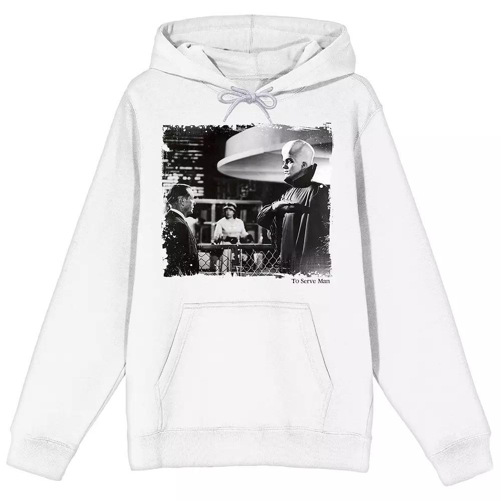 Men's Twilight Zone Hoodie, Size: Small, White Product Image