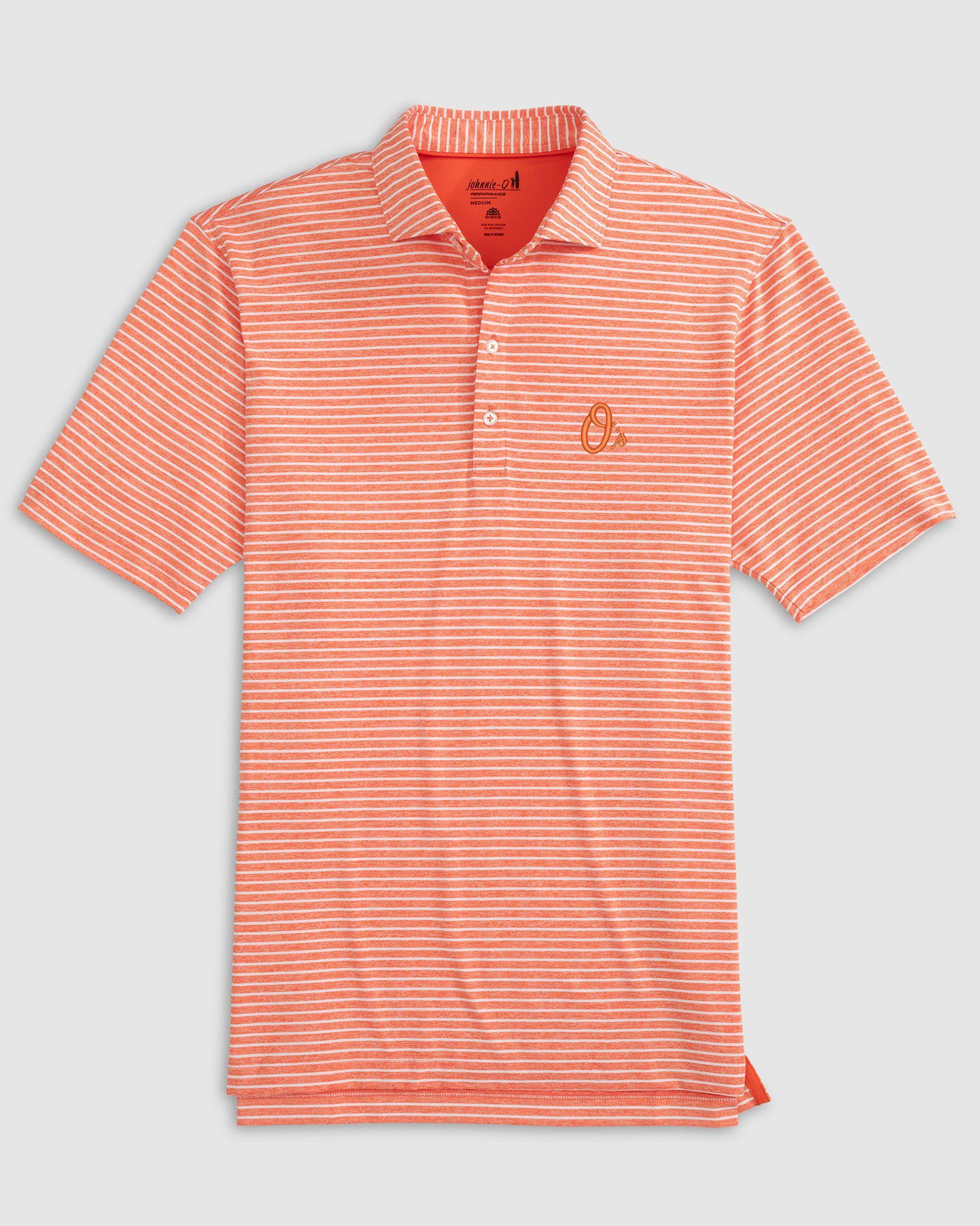 New York Mets Clipperr Striped Jersey Performance Polo Product Image