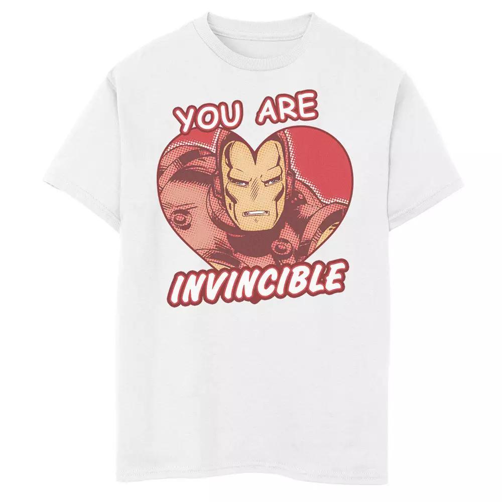 Boys 8-20 Marvel Iron Man Invincible Heart Comic Graphic Tee, Boys Product Image