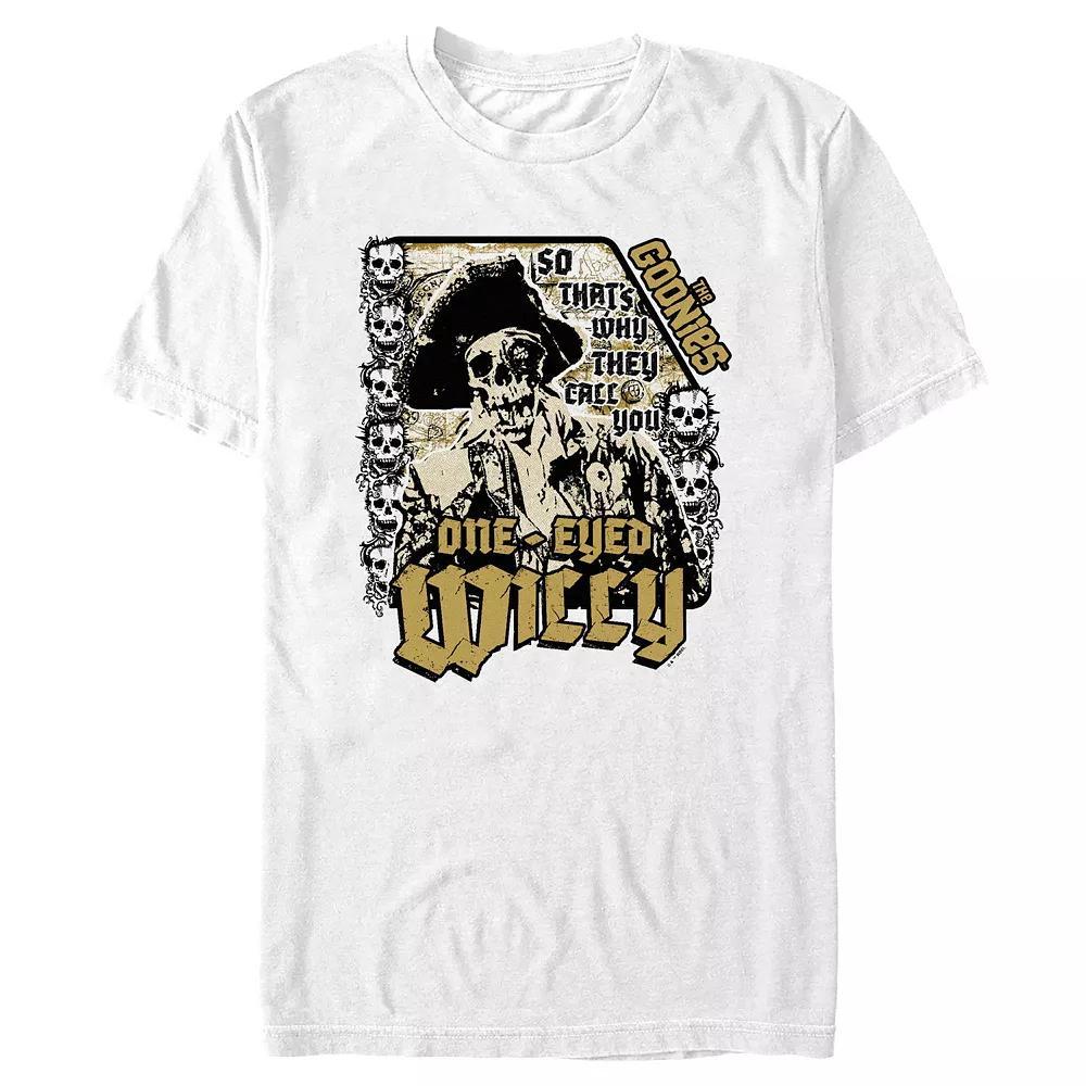 Men's The Goonies One-Eyed Willy Poster Graphic Tee, Size: Small, White Product Image