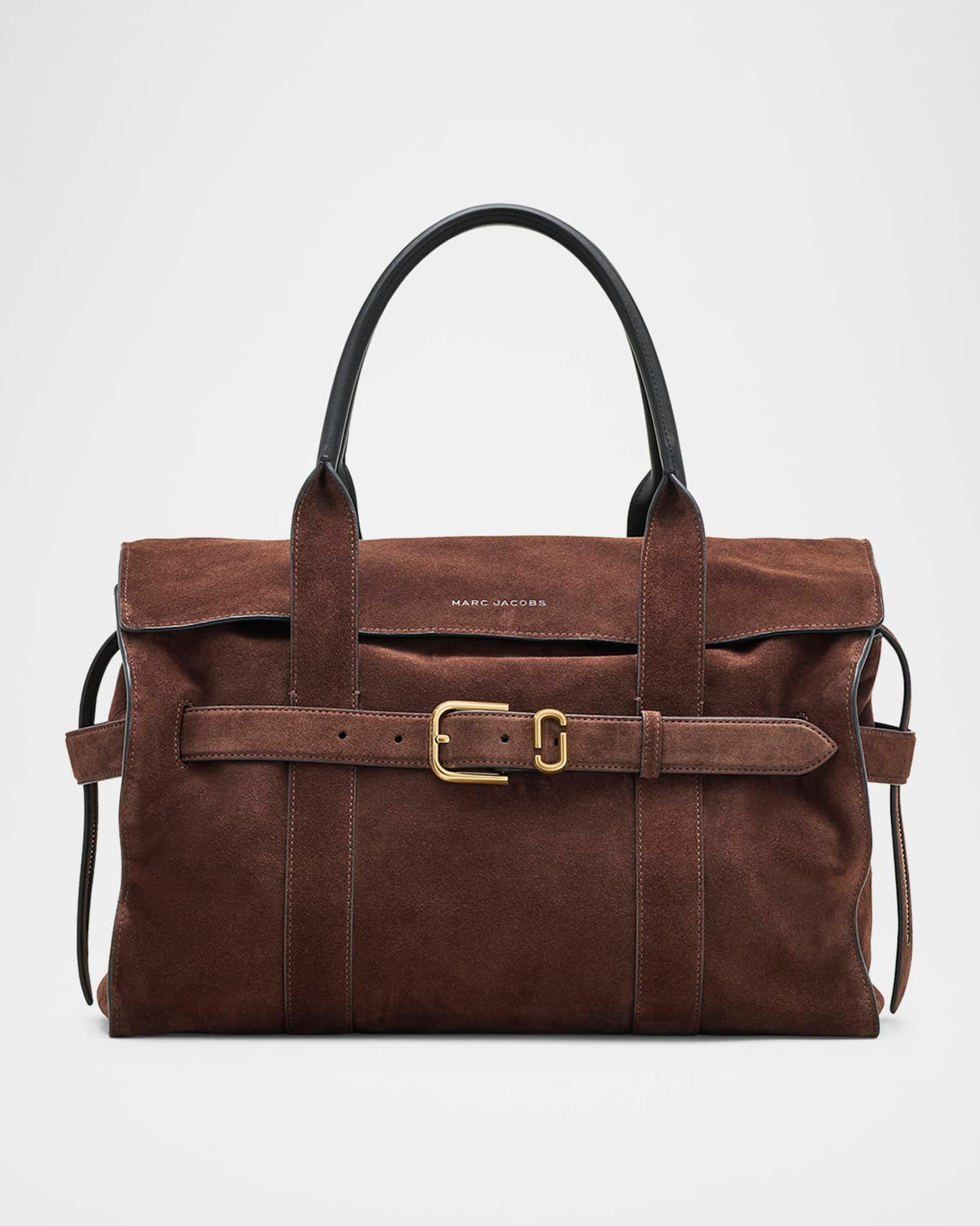 The Dakota Belted Suede Tote Bag Product Image