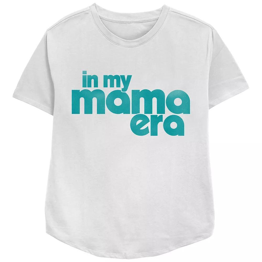 Women's In My Mama Era Relaxed Fit Graphic Tee, Size: XS, Black Product Image