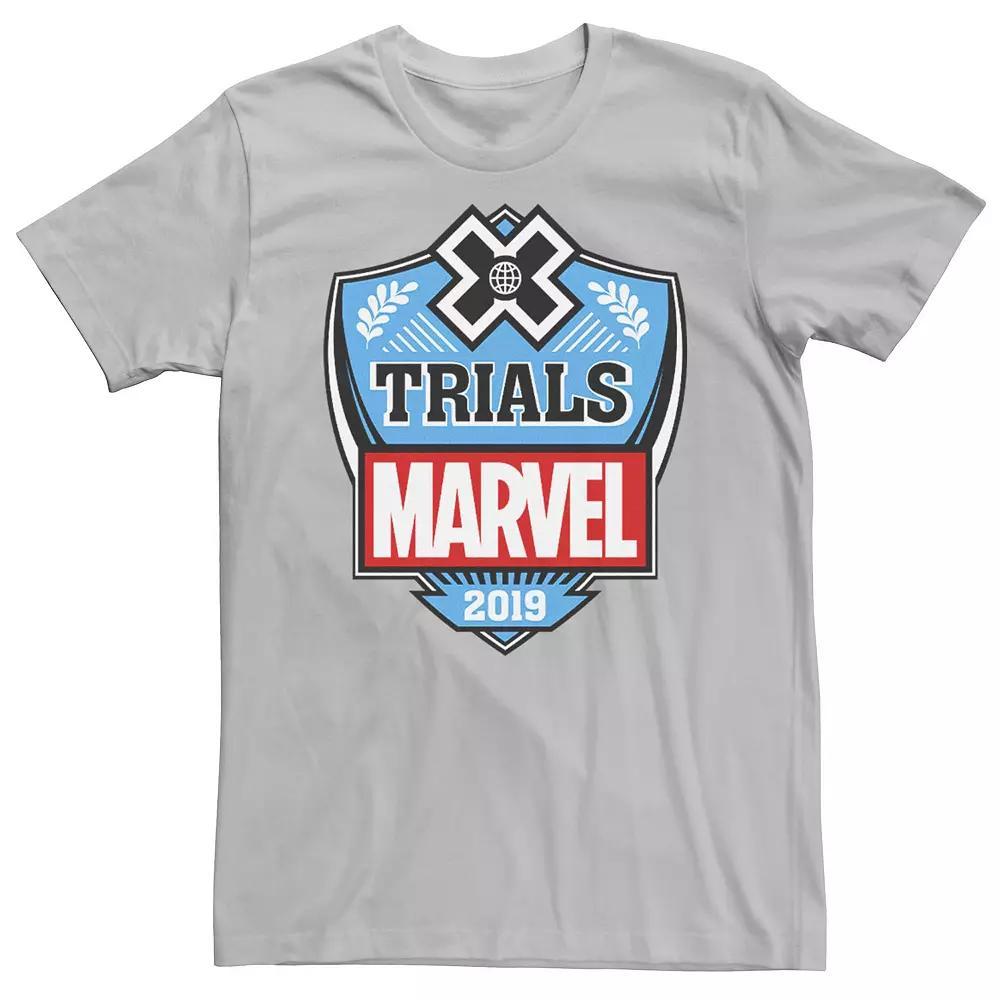 Men's Marvel Trials Tee, Size: Medium, Silver Product Image