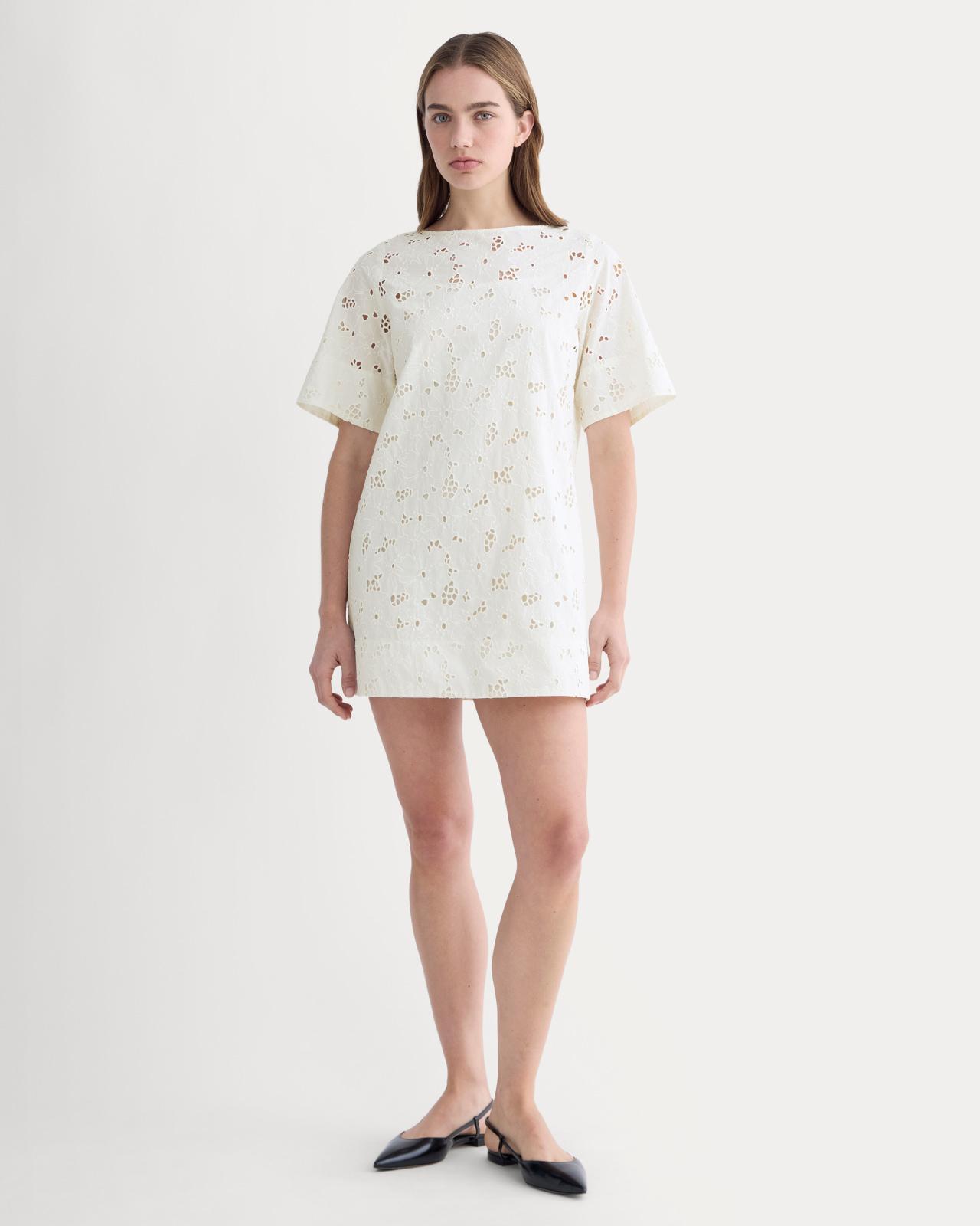 Womens Eyelet Mini Shift Dress by Everlane Product Image