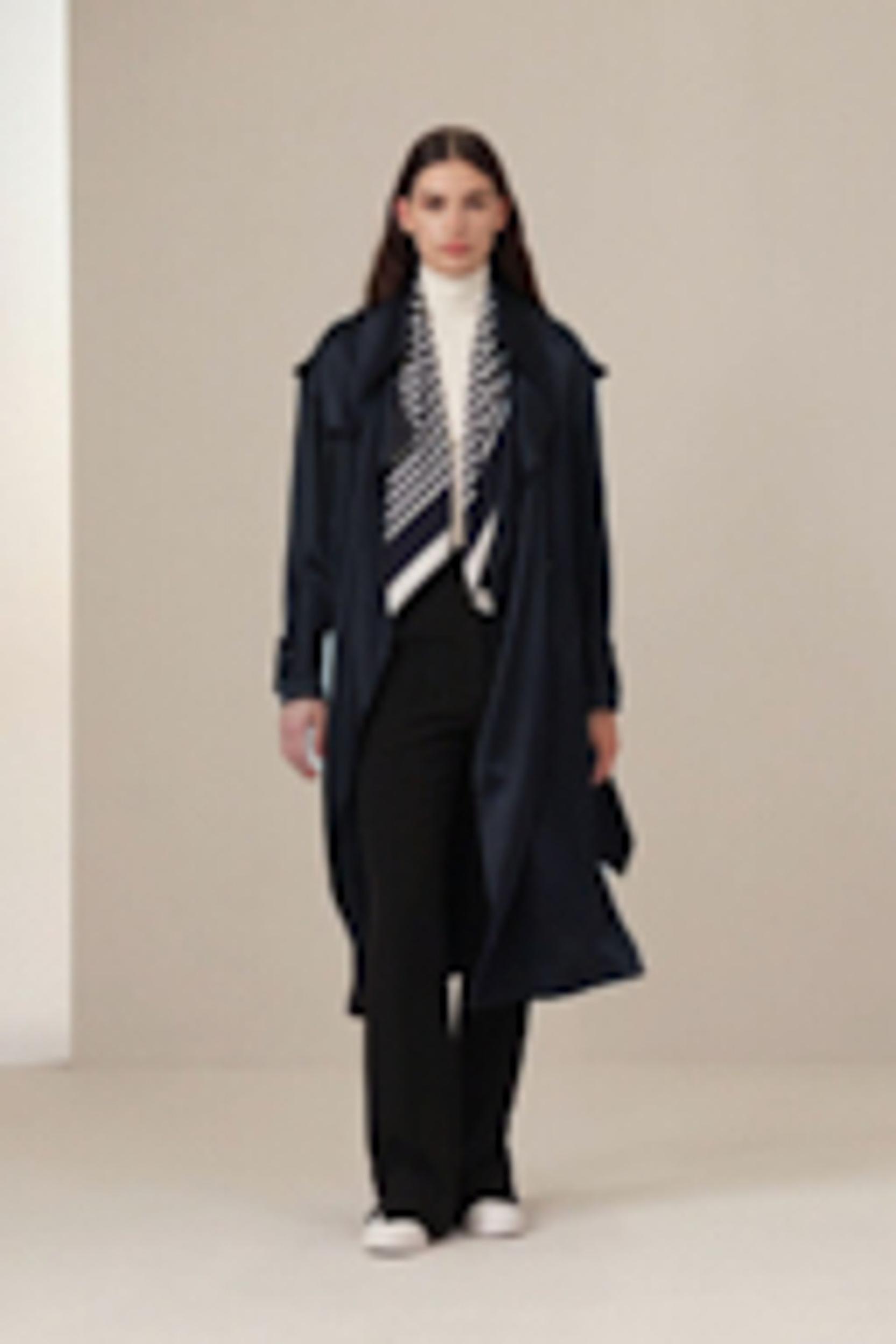 Oversized Silk Trenchcoat Product Image