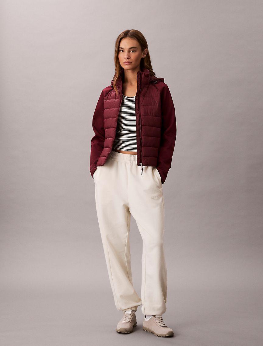 Mixed Media Puffer Jacket Product Image