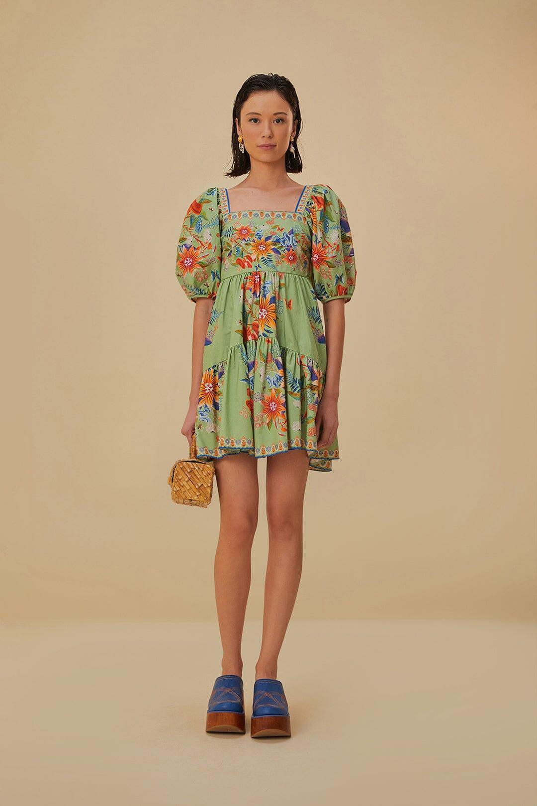 Green Bright Yard Mini Dress Product Image