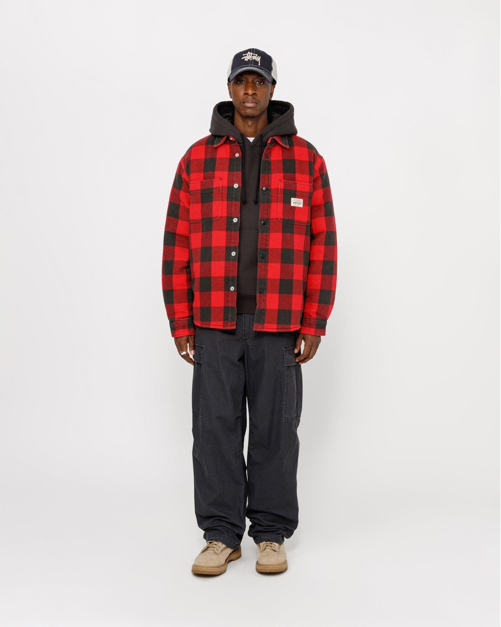 SHERPA LINED BUFFALO PLAID SHIRT Male Product Image