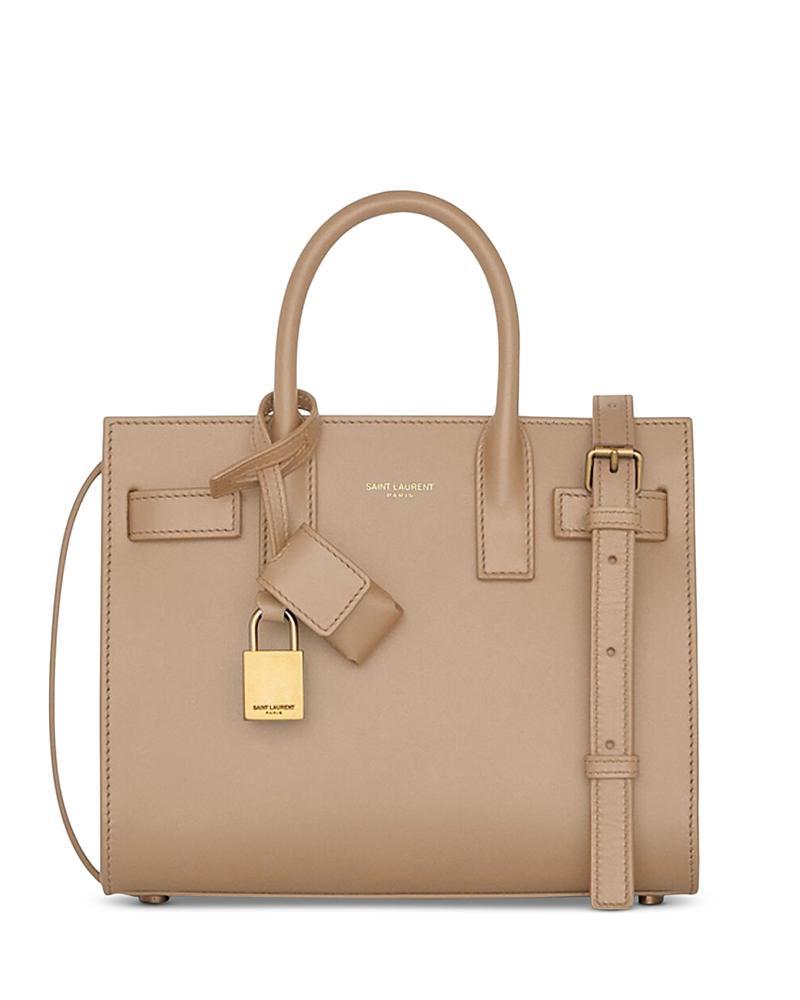 Womens Sac De Jour Nano Top Handle Bag In Embossed Crocodile Shiny Leather Product Image