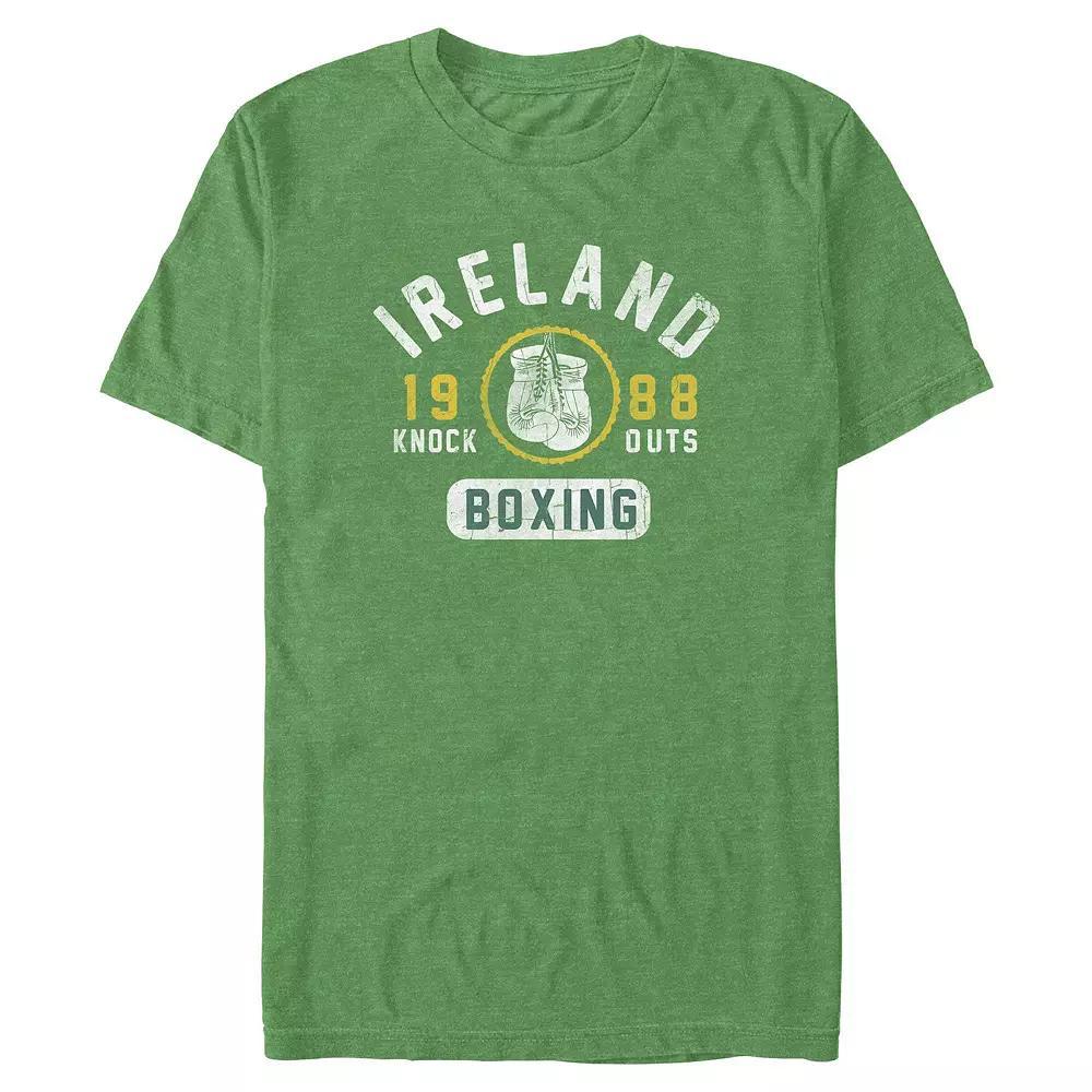 Big & Tall Ireland Boxing 1988 Graphic Tee, Men's, Size: XXL Tall, Kelly Grey Product Image
