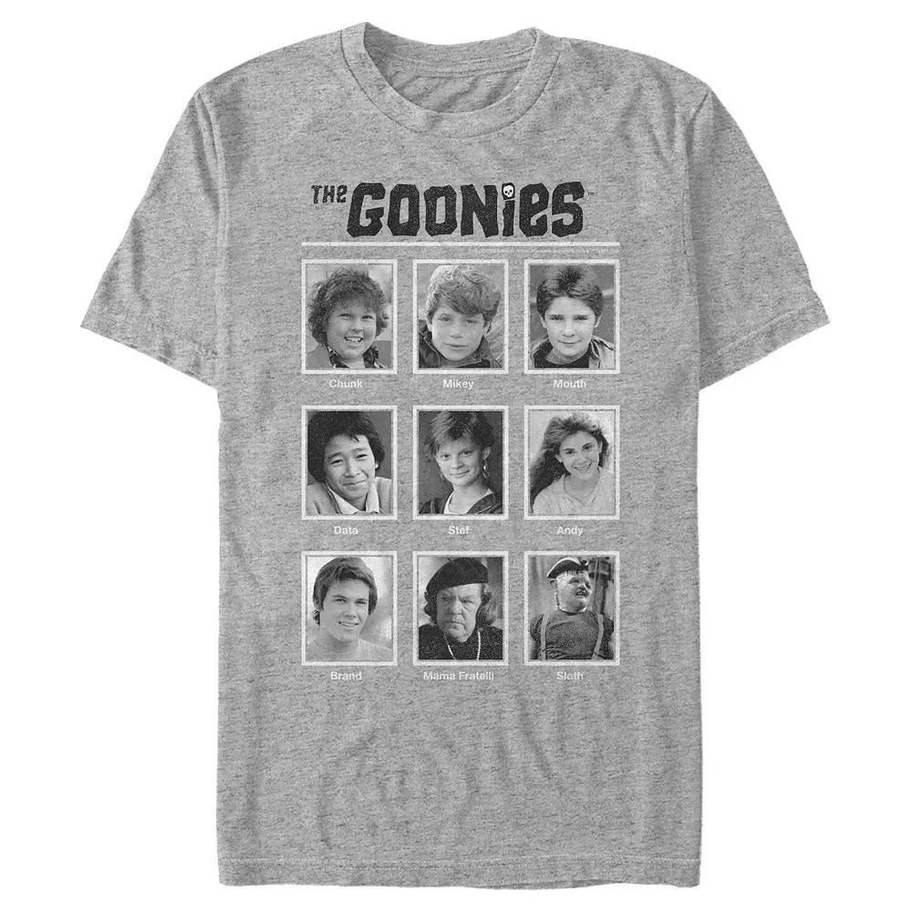 Men's The Goonies Character Photo Collage Tee, Size: XXL, Athletic Grey Product Image