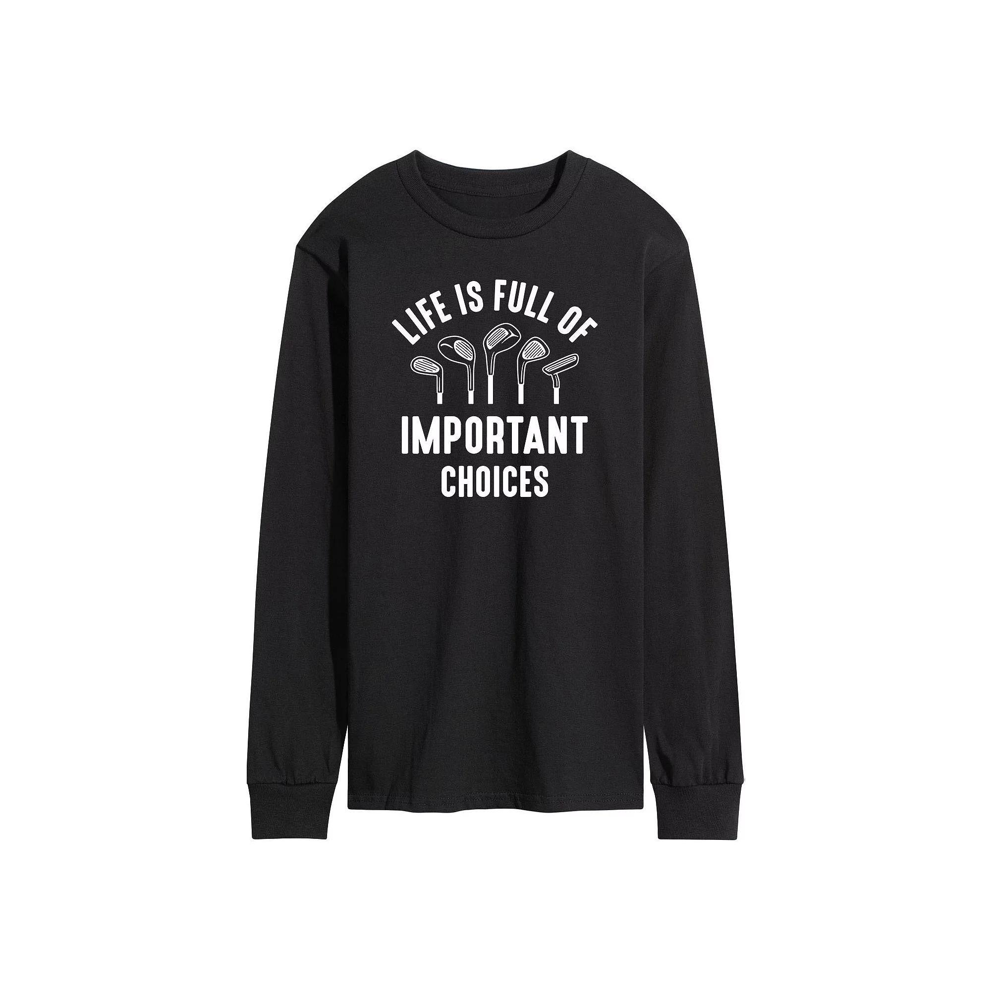 Mens Life Is Full Of Important Choices Long Sleeve Graphic Tee Product Image