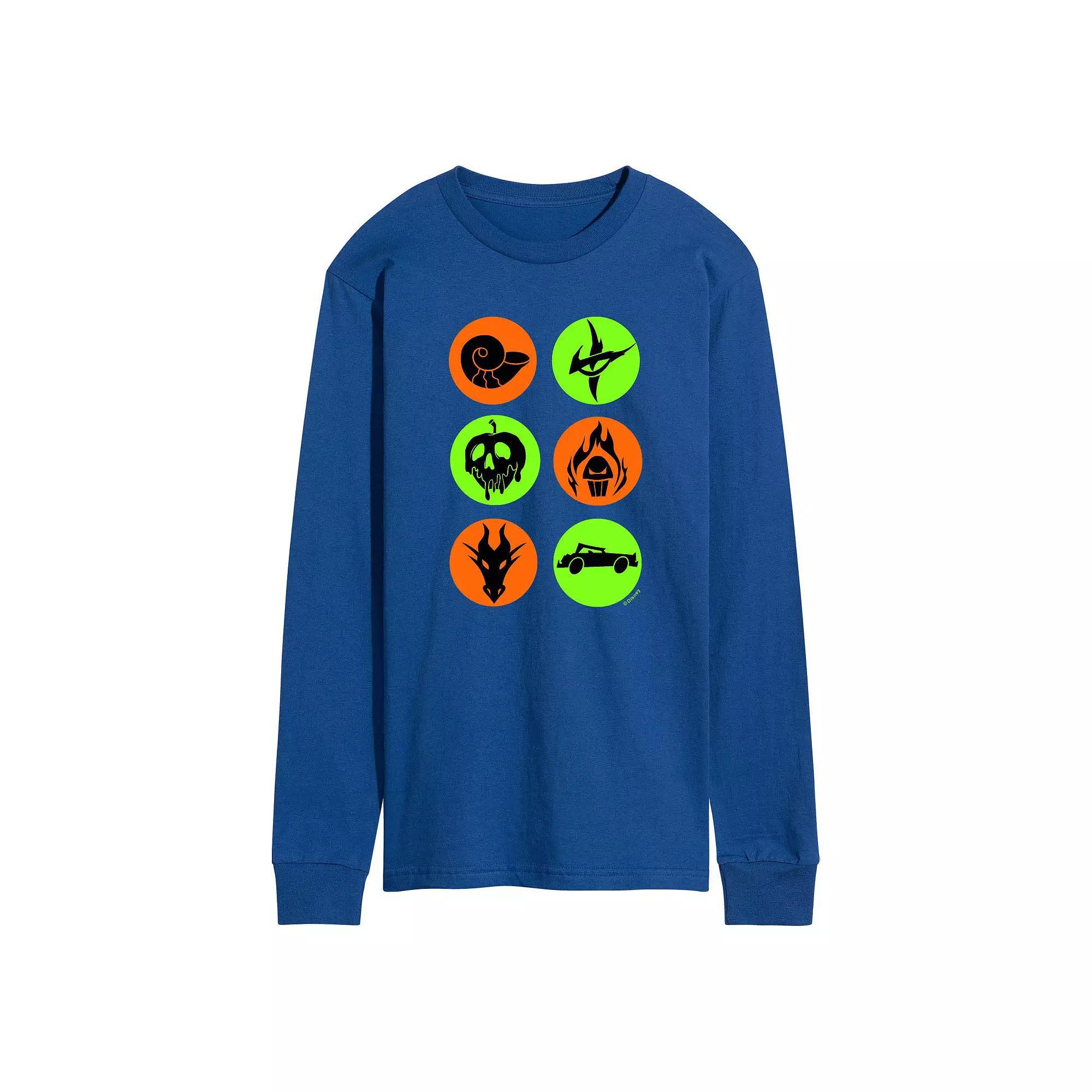 Disney Villains Mens Icons Long Sleeve Graphic Tee Product Image