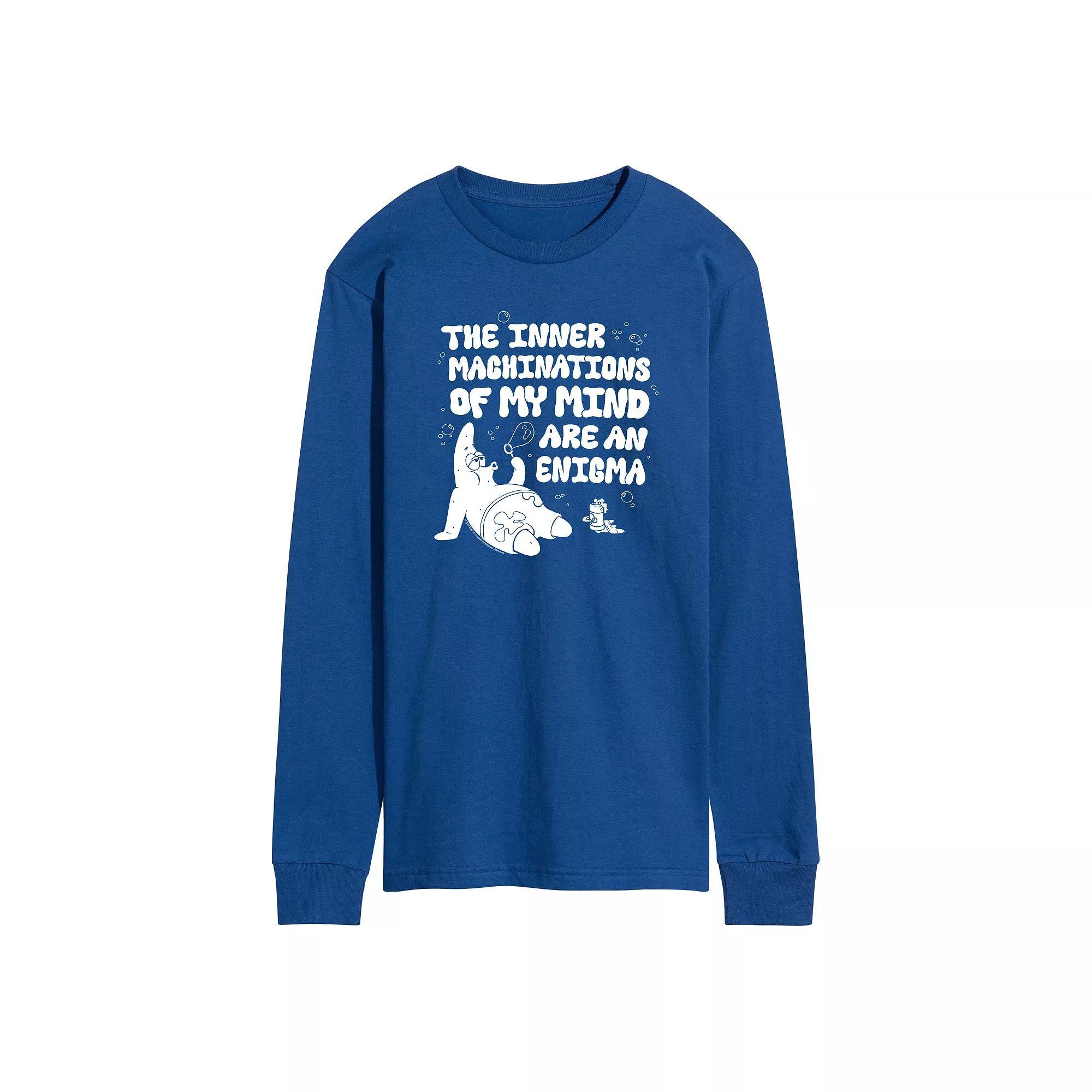 Mens SpongeBob SquarePants Patrick Long Sleeve Graphic Tee Product Image