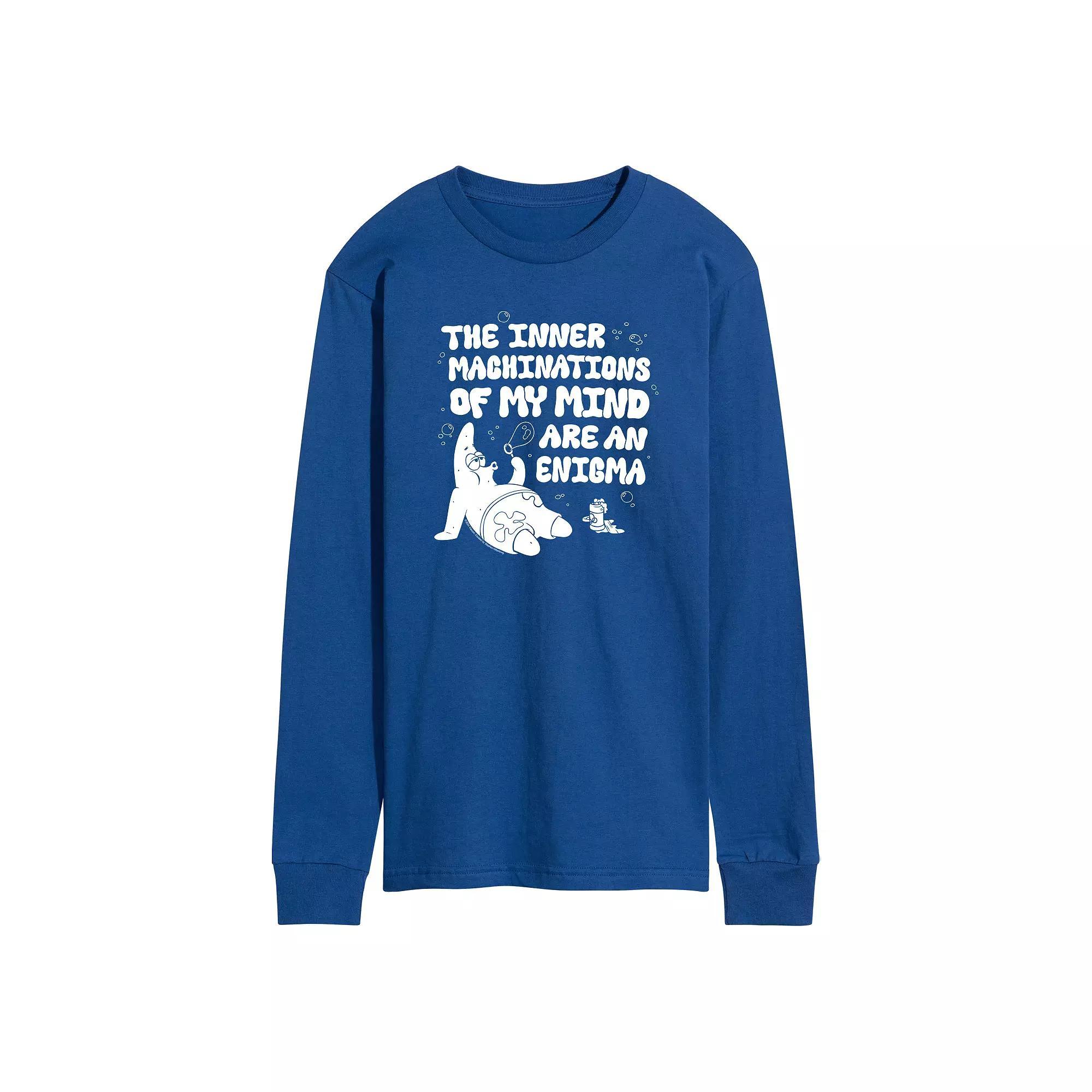 Mens SpongeBob SquarePants Patrick Long Sleeve Graphic Tee Product Image