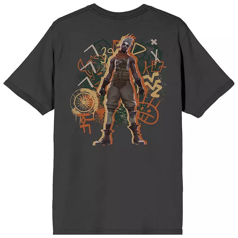 Men's League of Legends Arcane Short Sleeve Graphic T-Shirt, Size: Medium, Black Product Image
