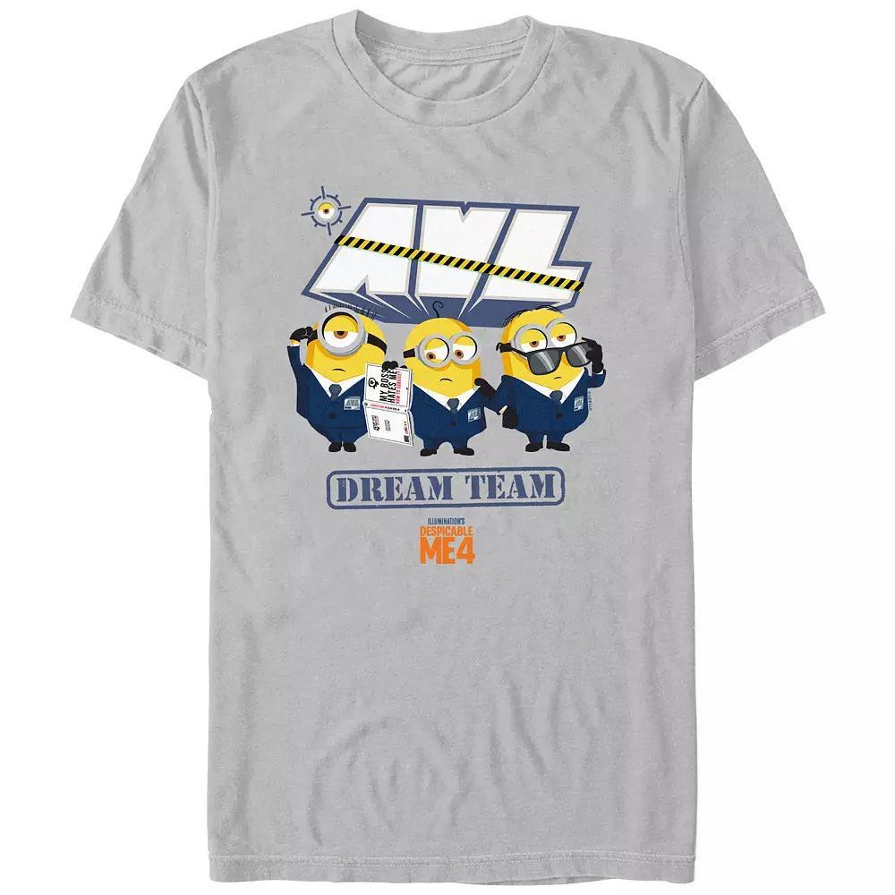 Men's Despicable Me 4 Dream Team Graphic Tee, Size: XL, Silver Product Image