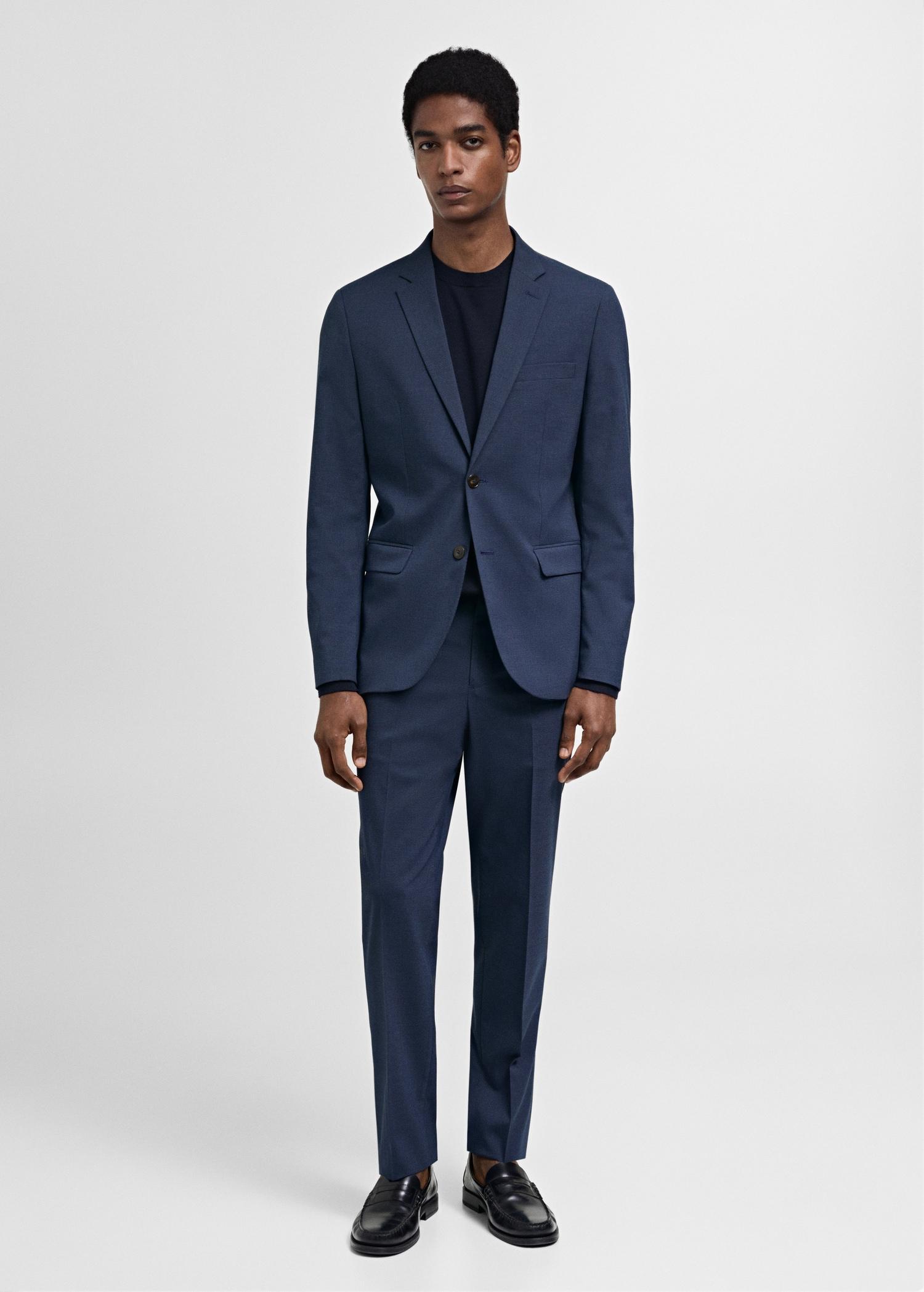 Stretch fabric super slim-fit suit trousers - Men | MANGO USA Product Image
