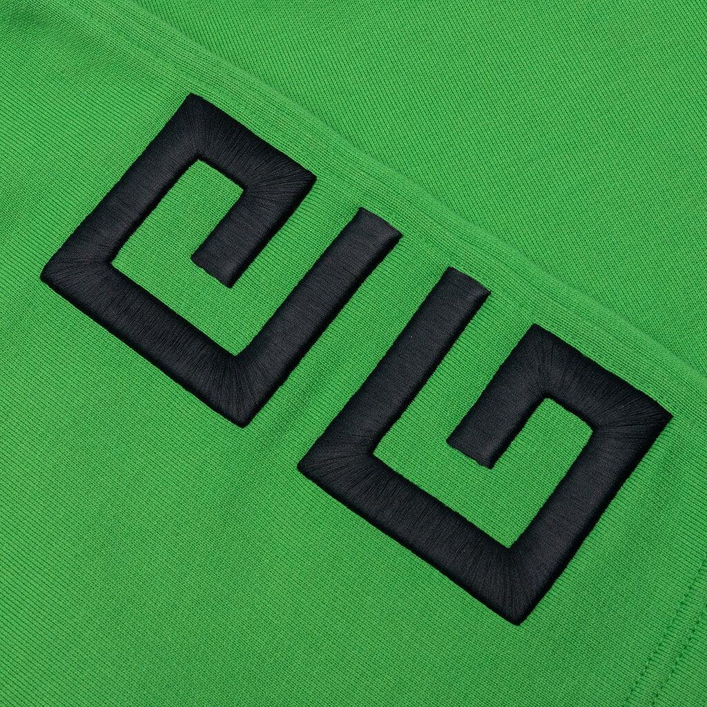 Boxy Fit Branding Embroidery Shorts - Apple Green Male Product Image