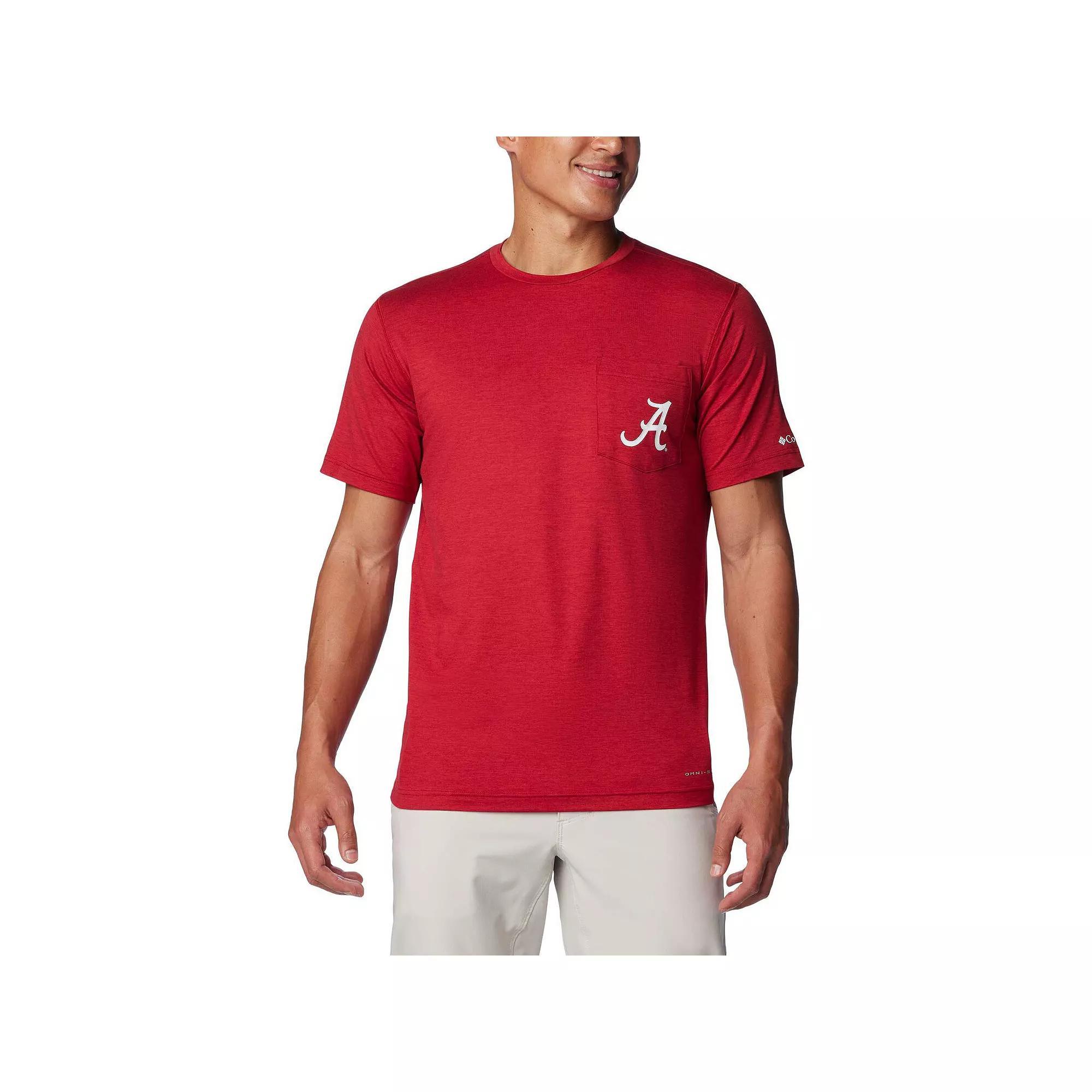Columbia Men's Collegiate Tech Trail Short Sleeve Shirt - Alabama- Product Image