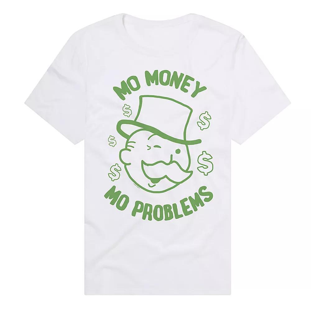 Men's Monopoly Mo Money Mo Problems T-Shirt, Size: Small, White Product Image