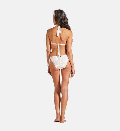 Womens Broderie Anglaise Triangle Bikini top Product Image