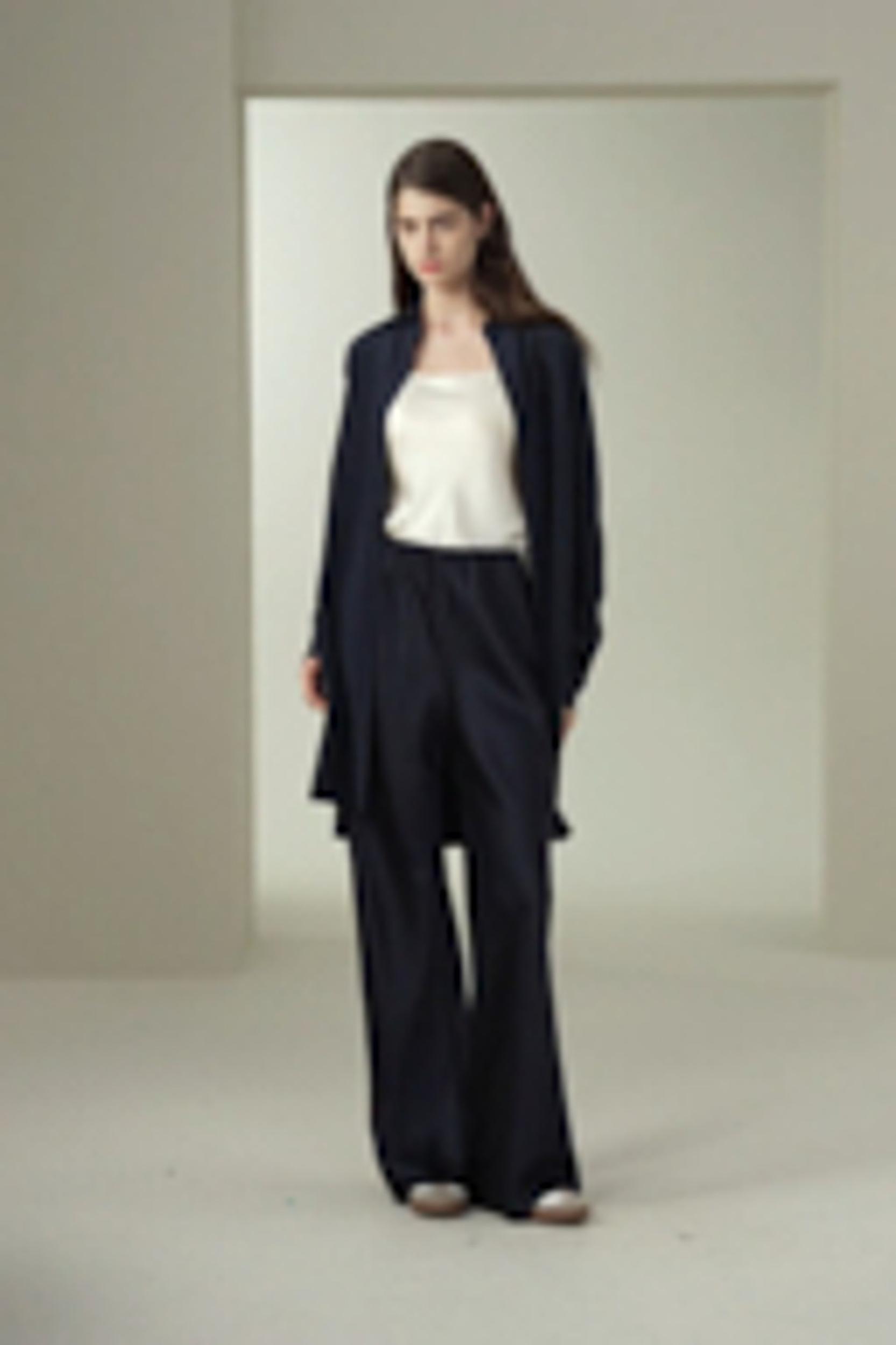 Classic Longline Silk Shirt Product Image
