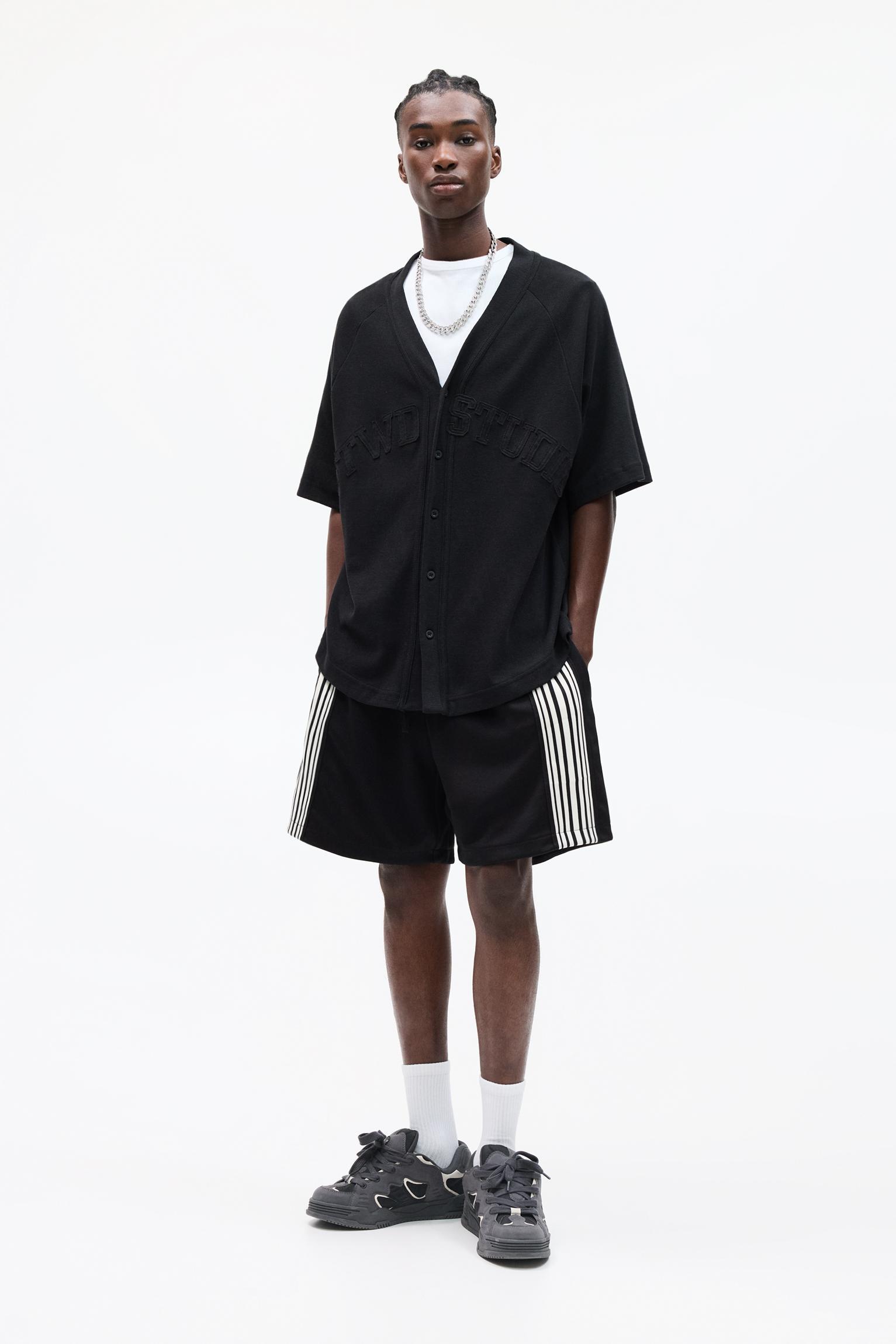 STWD striped Bermuda short sweatpants Product Image