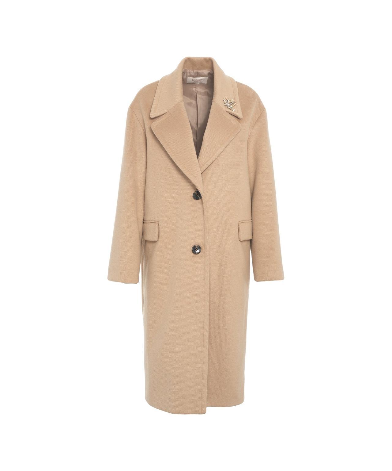 Coat with feather detail Product Image