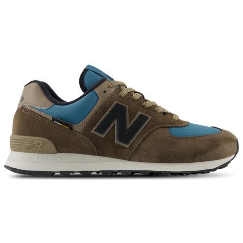 New Balance Mens New Balance 574 - Mens Shoes Blue/Brown Product Image
