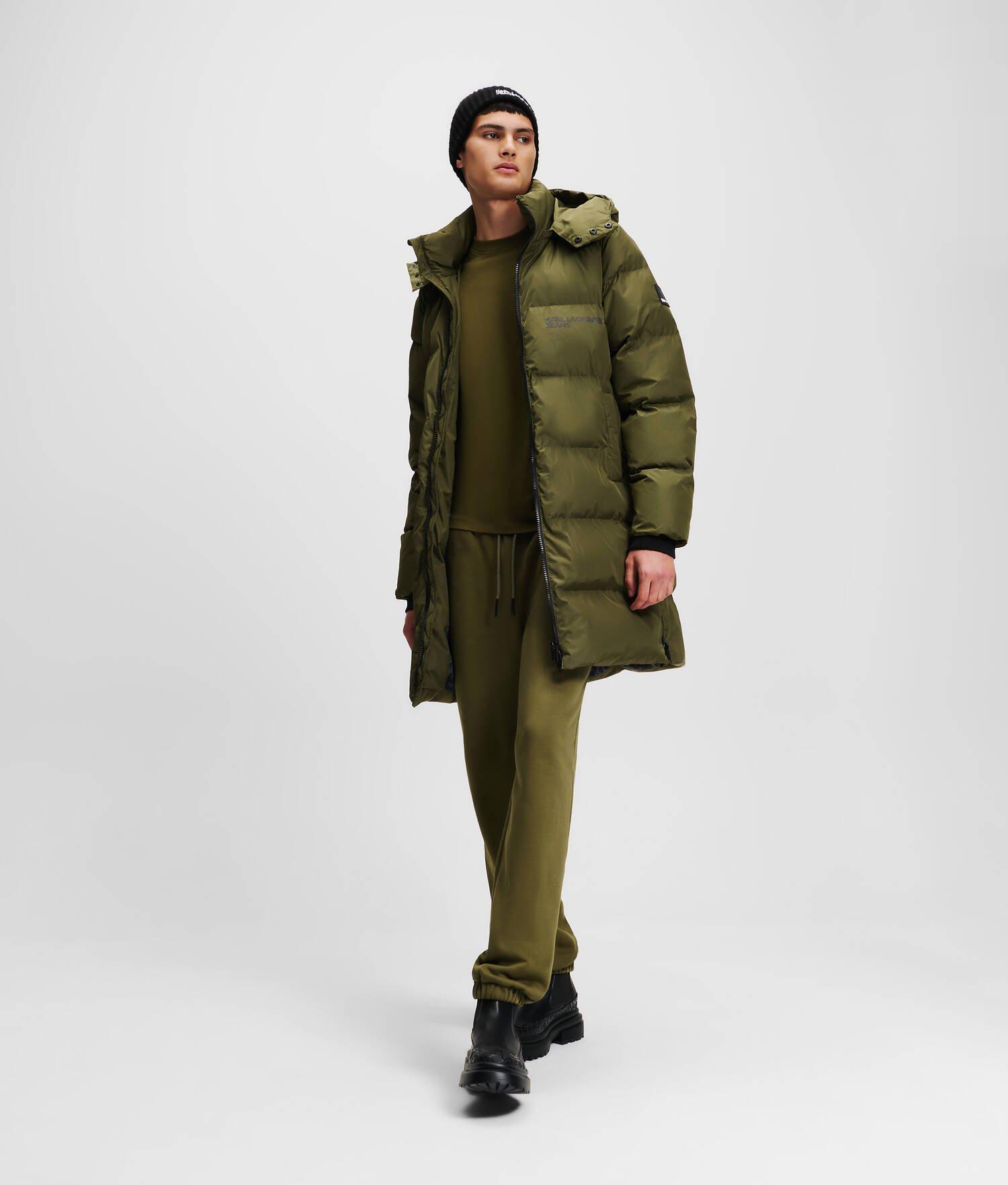 KLJ HOODED LONGLINE PUFFER COAT Product Image