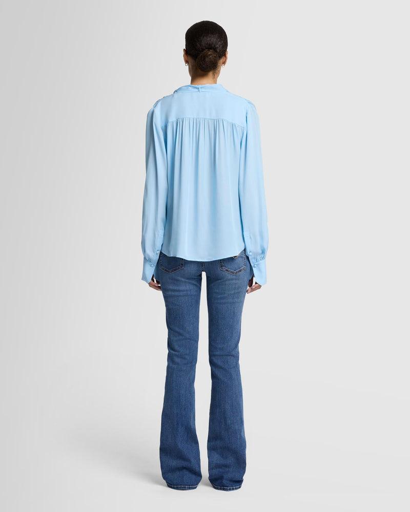 Silk Bow Shirt Product Image