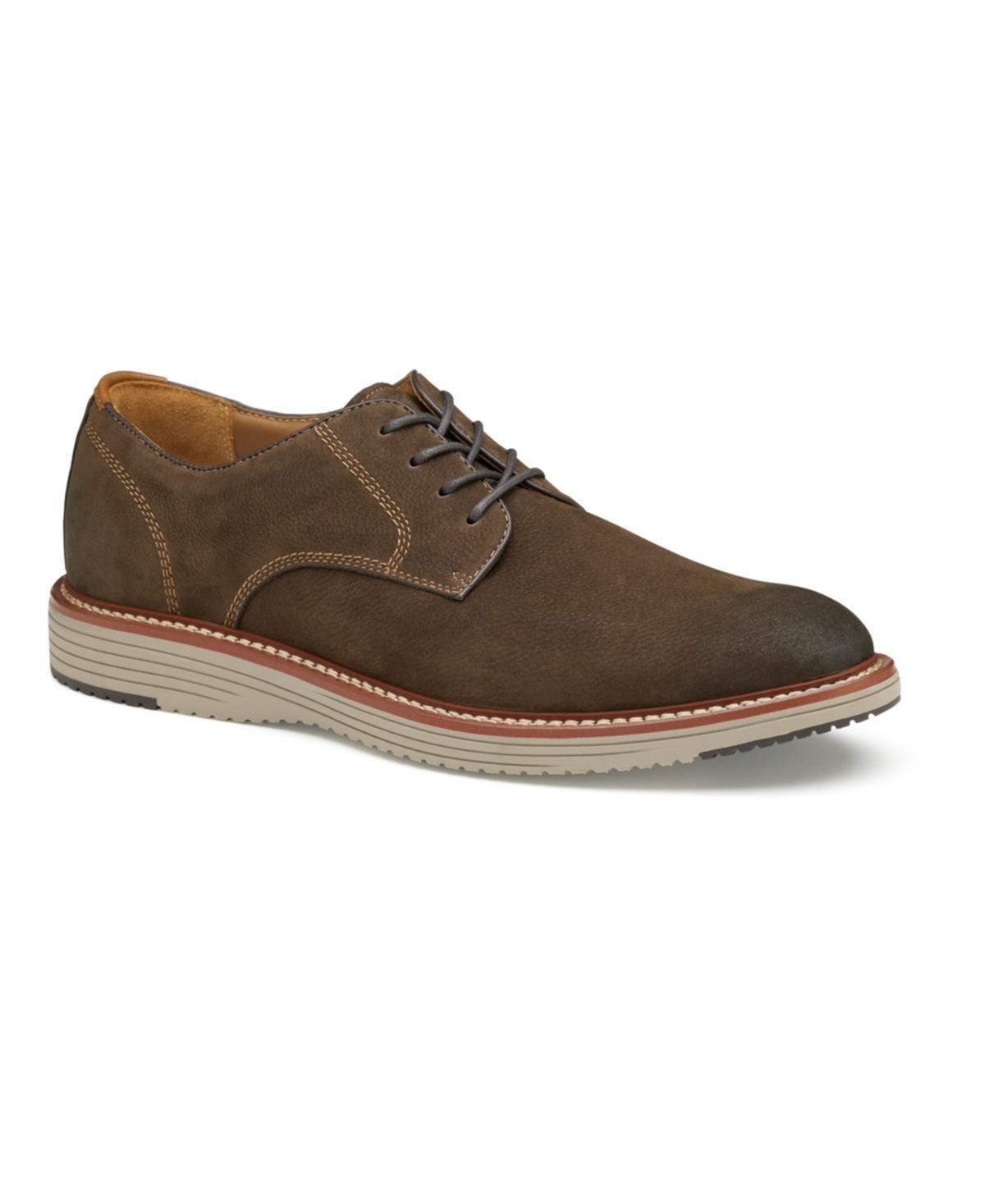 Johnston  Murphy Mens Upton Nubuck Plain Toe Lace Up Oxfords Product Image