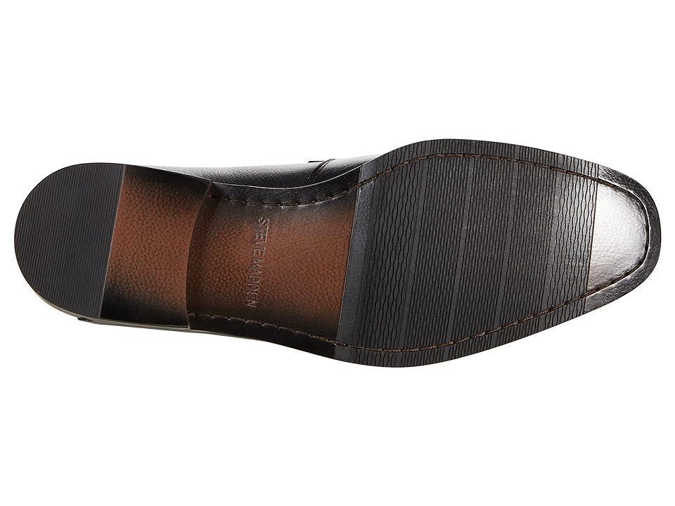 Steve Madden Mens Aahron Leather Bit Embellishment Dress Slip On Loafers Product Image