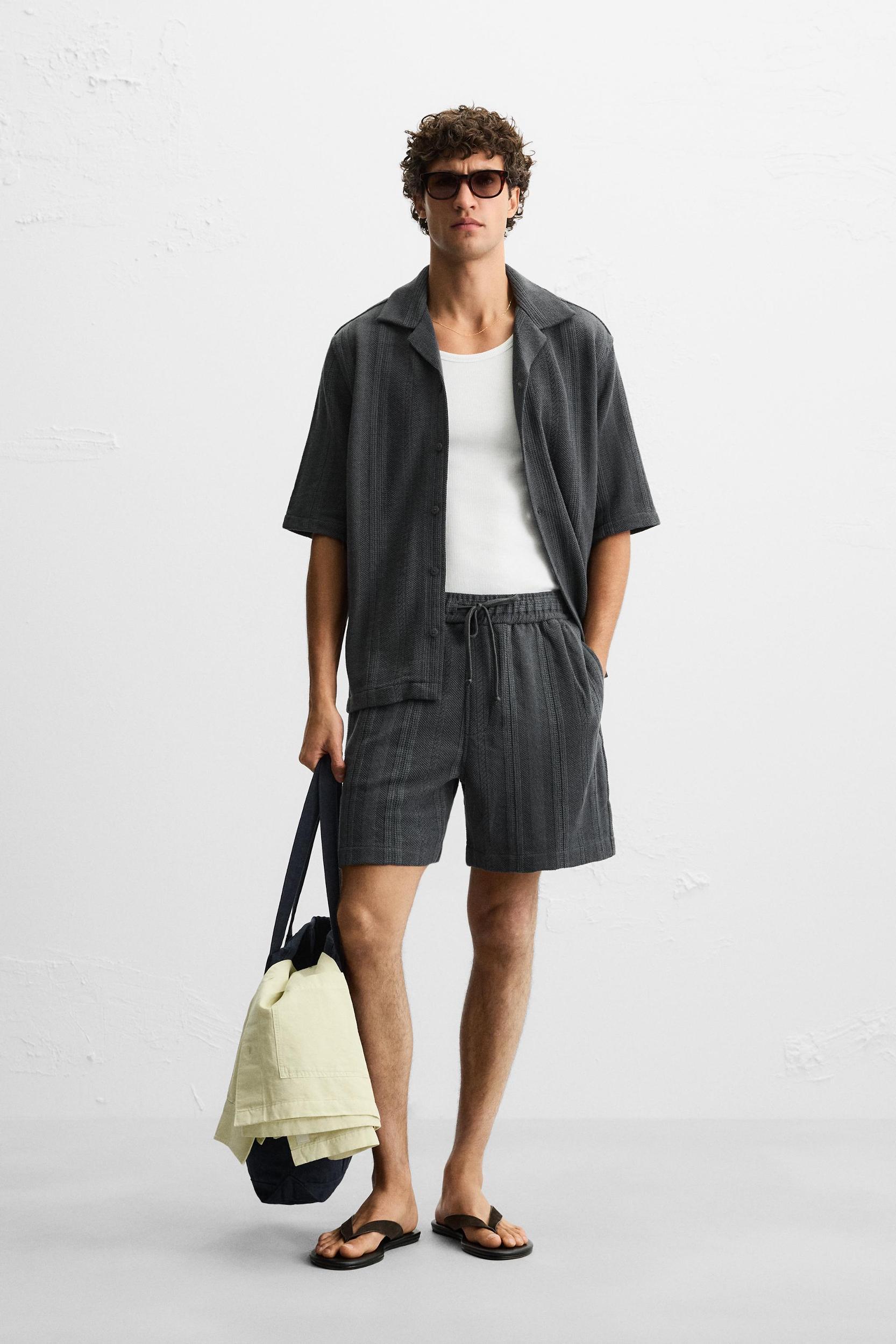 TEXTURED RELAXED FIT SHIRT Product Image