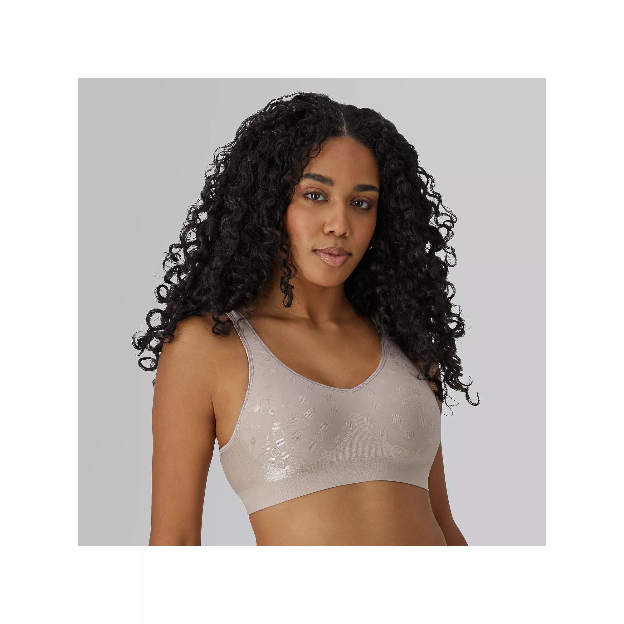 Bali Comfort Revolution Shaping Wireless Bra DF3488, Womens Blue Dot Product Image