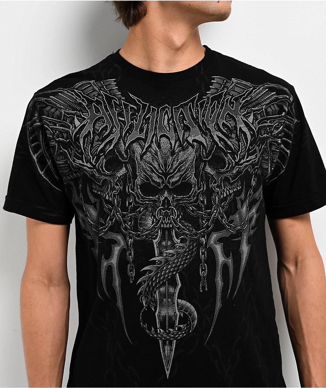 Affliction Primal Tech Black T-Shirt Product Image