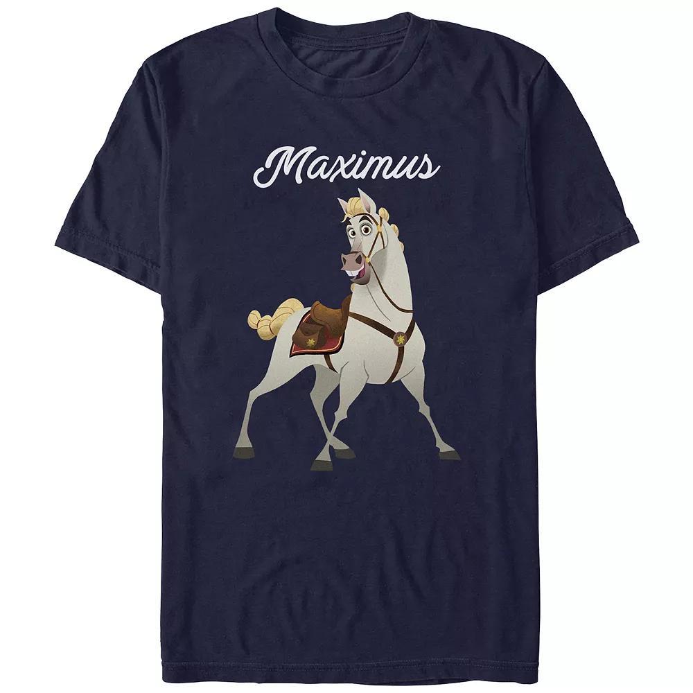 Disney's Tangled Maximus Portrait Juniors' Boyfriend Graphic Tee, Women's, Size: XS, Blue Product Image