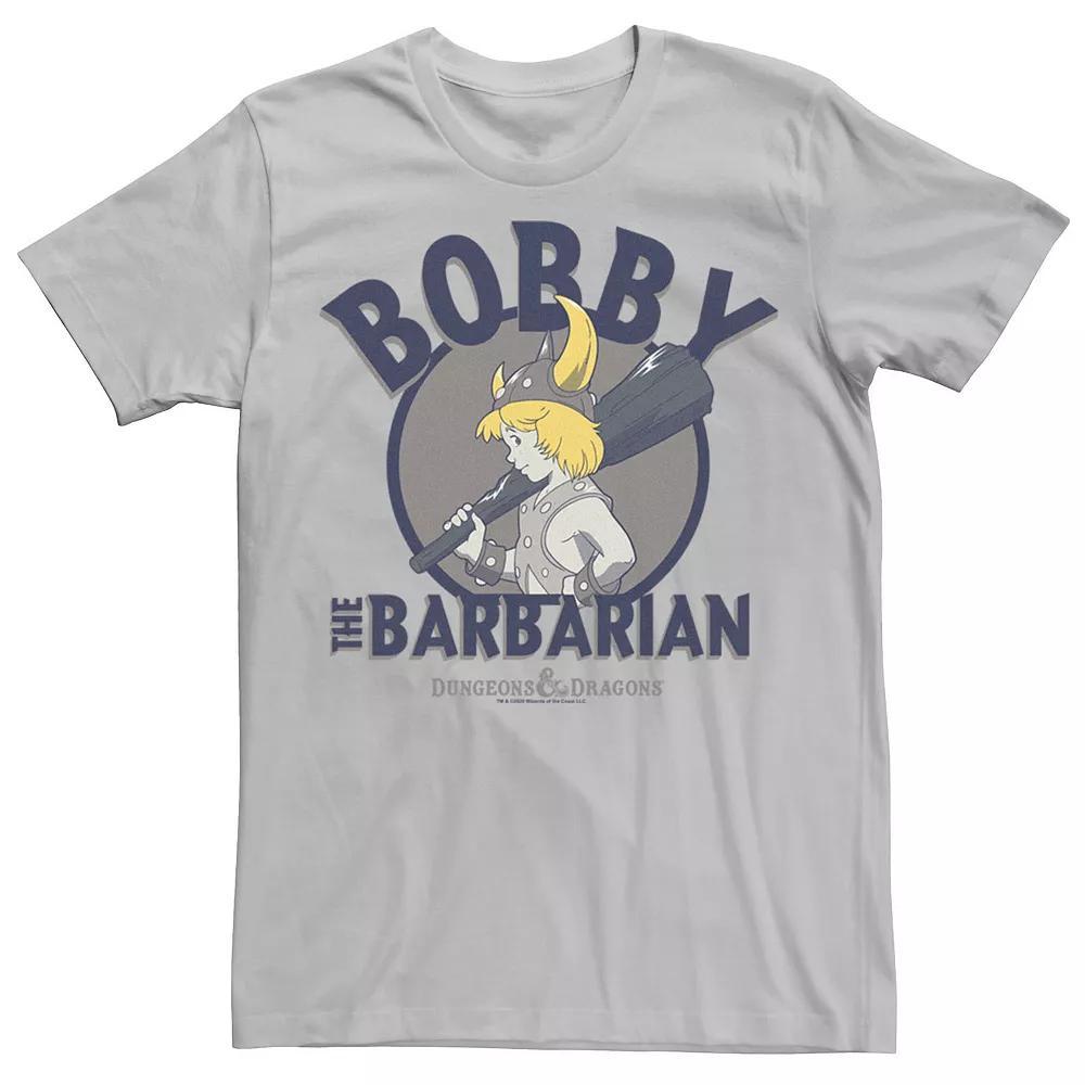 Men's Dungeons & Dragons Bobby The Barbarian Profile Tee, Size: Medium, Silver Product Image
