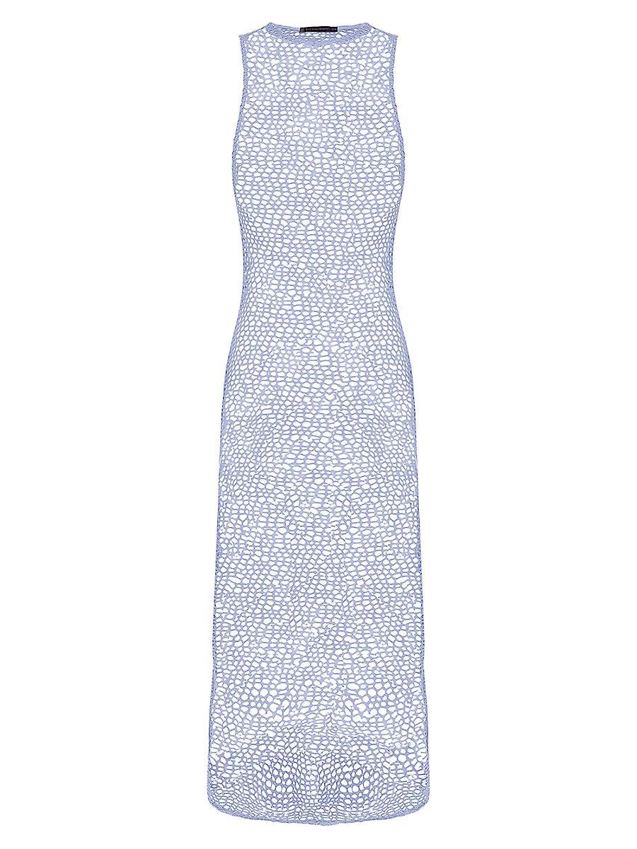 Womens Solid Twist Cover-Up Midi-Dress Product Image