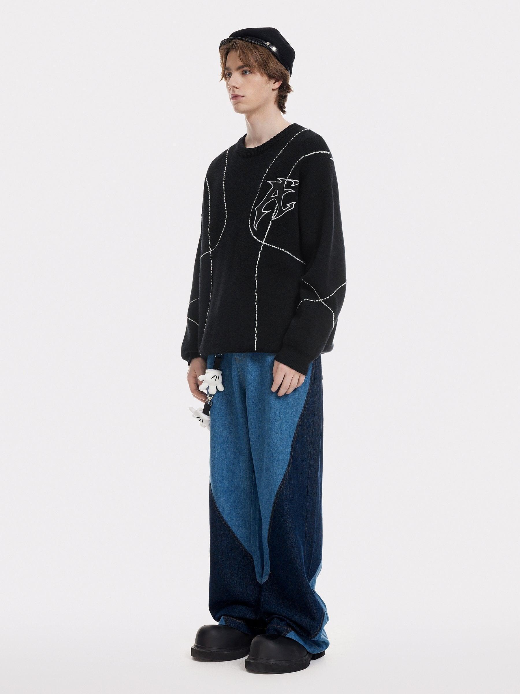 Aelfric Eden Line Embroidery Sweater Product Image